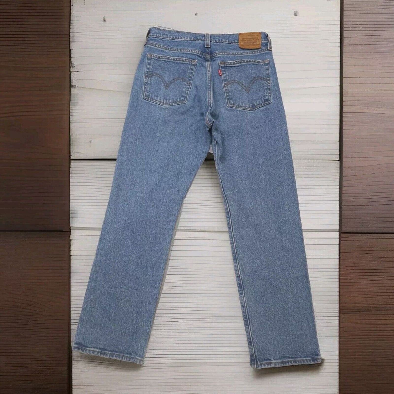 Levi's Levis Womens Light Blue Straight High Denim Wedgie Premium Size 27" / US 4 / IT 40 - 3 Thumbnail