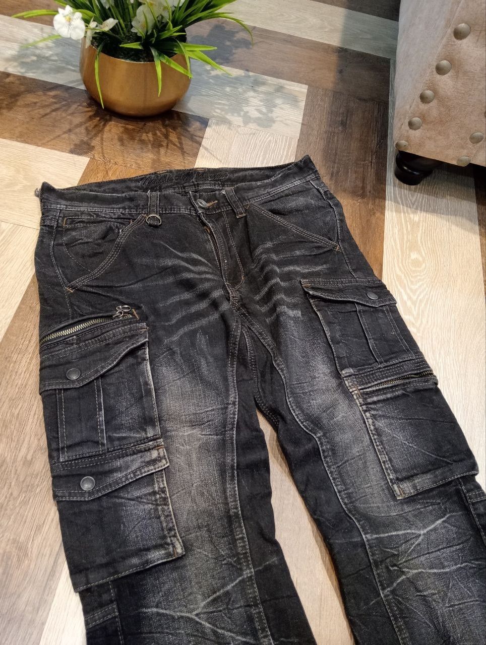 Nicole Club NICOLE CLUB FOR MEN JAPAN CARGO DENIM PANTS Size US 32 / EU 48 - 4 Thumbnail
