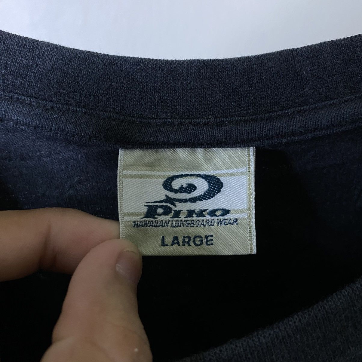 Vintage 1990s Piko Surf Nice Sleeves Detailing LS T Shirt Surfing Size US L / EU 52-54 / 3 - 3 Thumbnail
