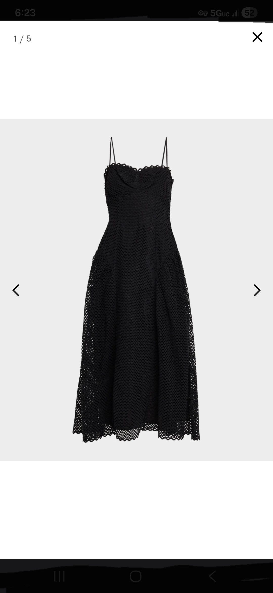 Ulla Johnson Isotta eyelet cotton dress Noir Size XS / US 0-2 / IT 36-38 - 5 Thumbnail