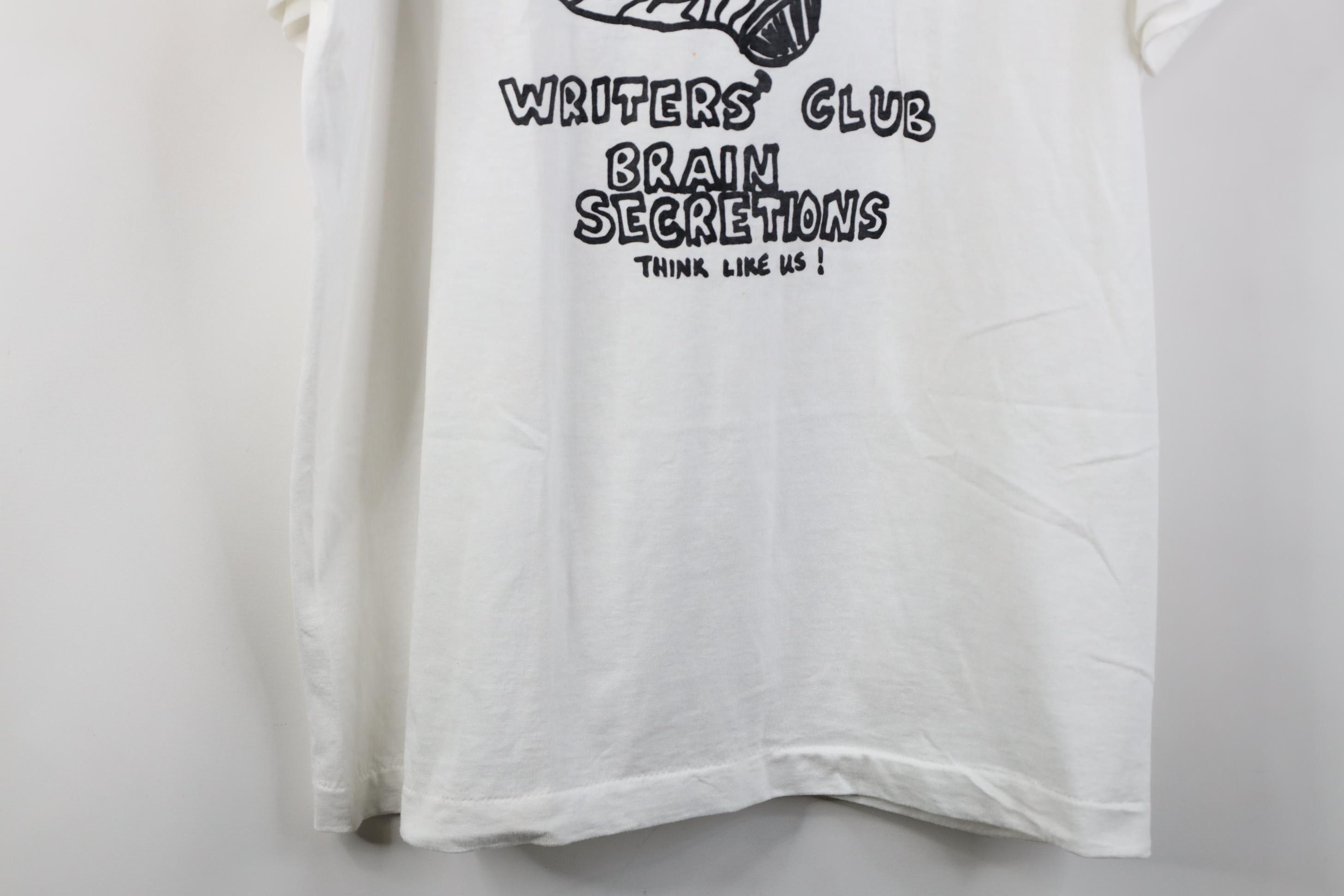 Vintage Vintage 90s Streetwear Writers Club Brain Secretions T-Shirt Size US XL / EU 56 / 4 - 3 Thumbnail