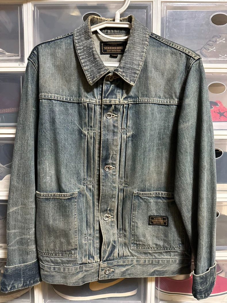 Neighborhood Neighborhood Denim Jacket Splatter Print Size US M / EU 48-50 / 2 - 1 Thumbnail