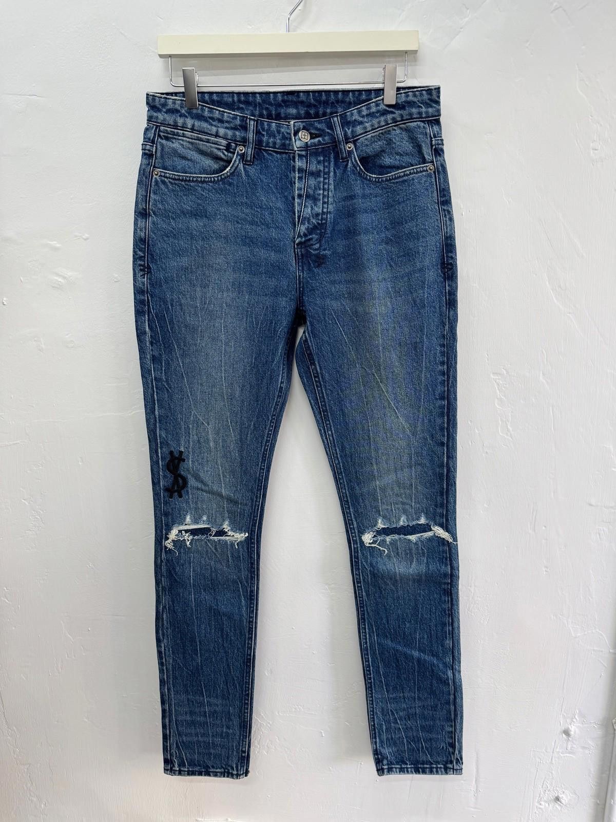 Ksubi new Ksubi mens denim jeans van winkle BLUUU blue patch 32 m Size US 32 / EU 48 - 1 Thumbnail