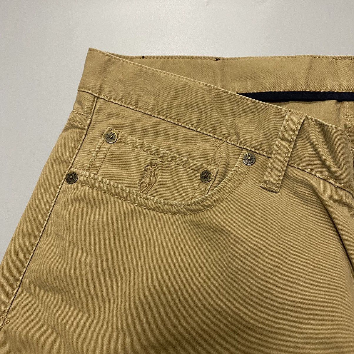 Polo Ralph Lauren Polo Ralph Lauren Basic Beige Mens Cotton Pants 34/34 Size US 34 / EU 50 - 6 Thumbnail