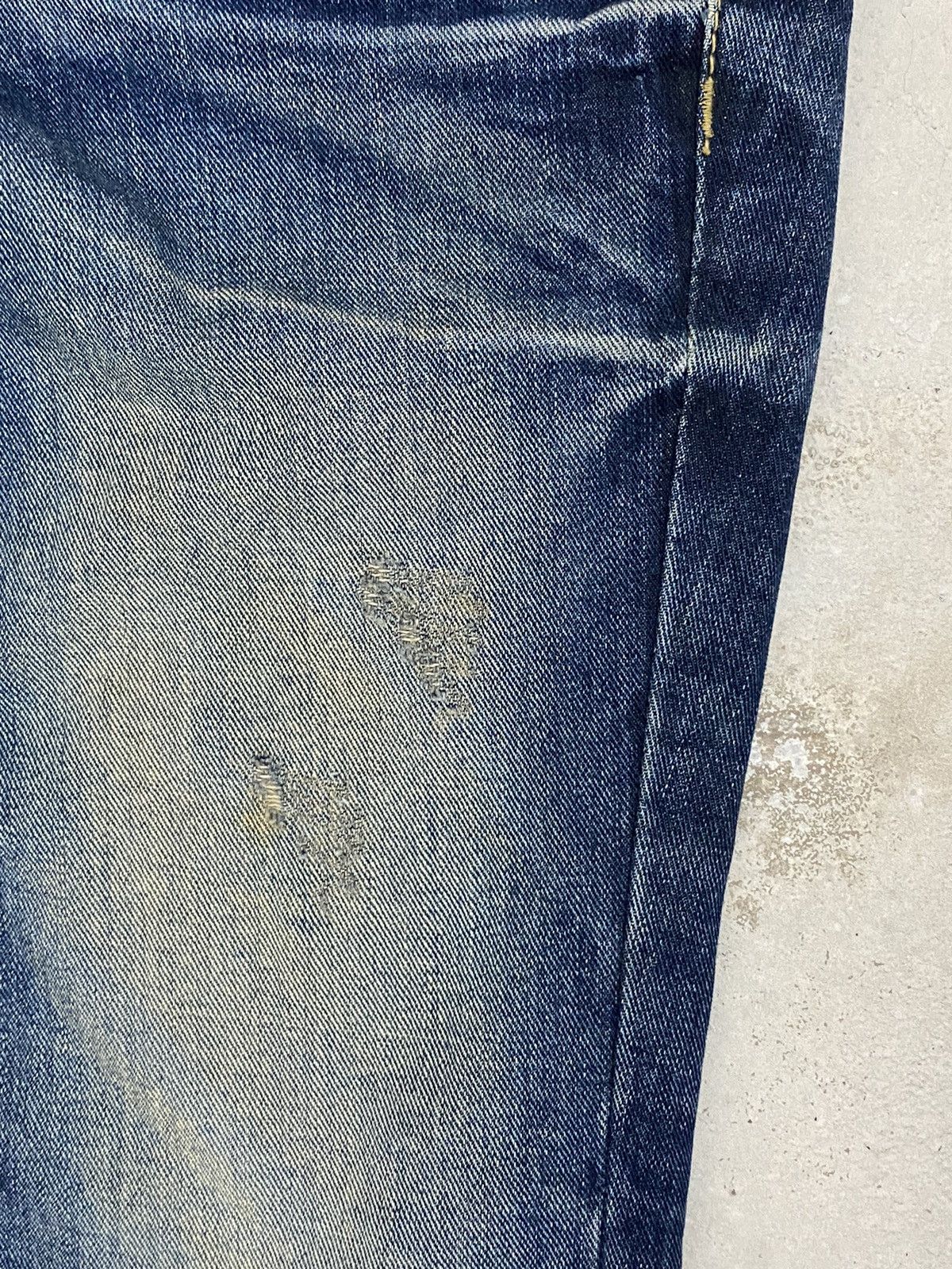 Japanese Brand Vintage Lolita X Yoshitomo Nara Patches Mud Washed Whisker Size US 29 - 13 Thumbnail
