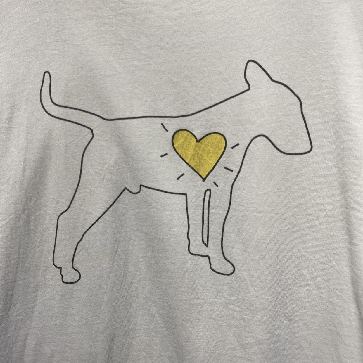 agnes b. Agnès B. x Aurele dog with yellow heart tee Size M / US 6-8 / IT 42-44 - 3 Thumbnail