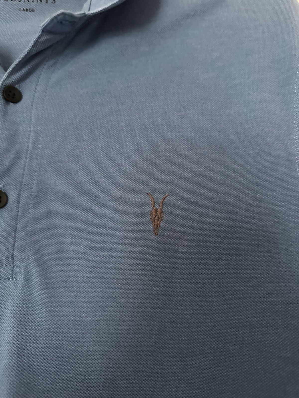 Allsaints × Designer All saints light blue polo Size US L / EU 52-54 / 3 - 2 Thumbnail