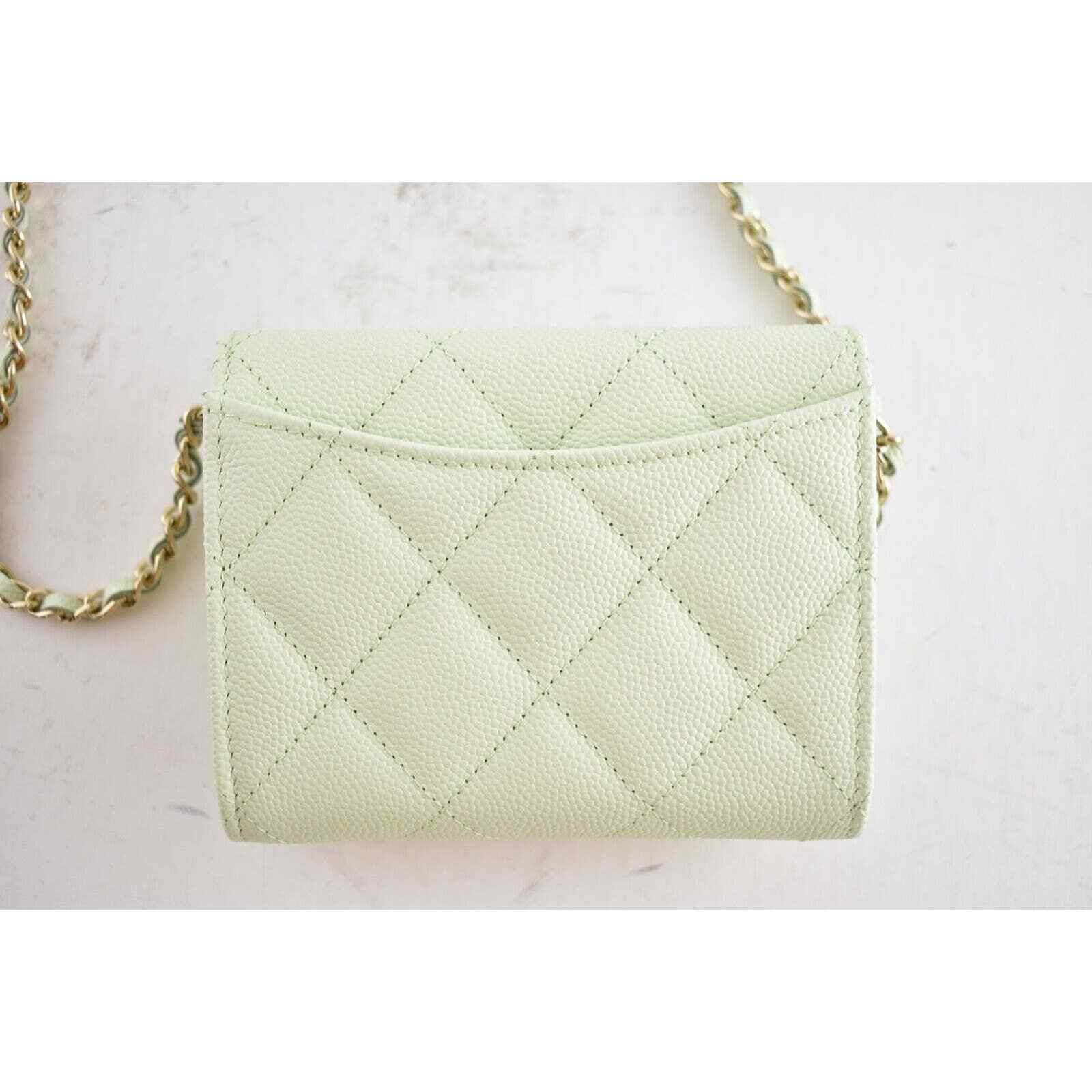 Chanel Chanel Mini Wallet On Chain Gold Card Shoulder Crossbody Bag Size ONE SIZE - 10 Thumbnail