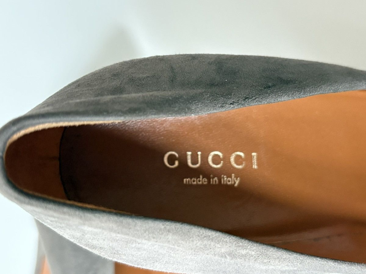 Gucci Gucci Scarlet Taupe Suede Platform Pumps Size US 7.5 / IT 37.5 - 2 Thumbnail