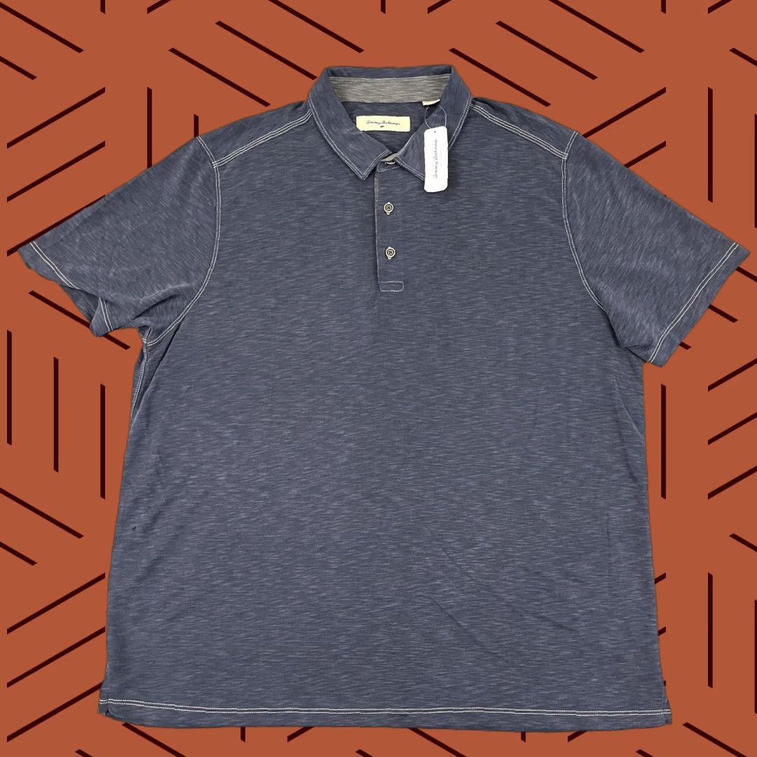 Tommy Bahama **Tommy Bahama Mens 2XL Blue Denim Polo Shirt NEW** User: **Tommy Bahama Mens 2XL Blue Denim Polo Shirt NEW** Size US XXL / EU 58 / 5 - 1 Thumbnail