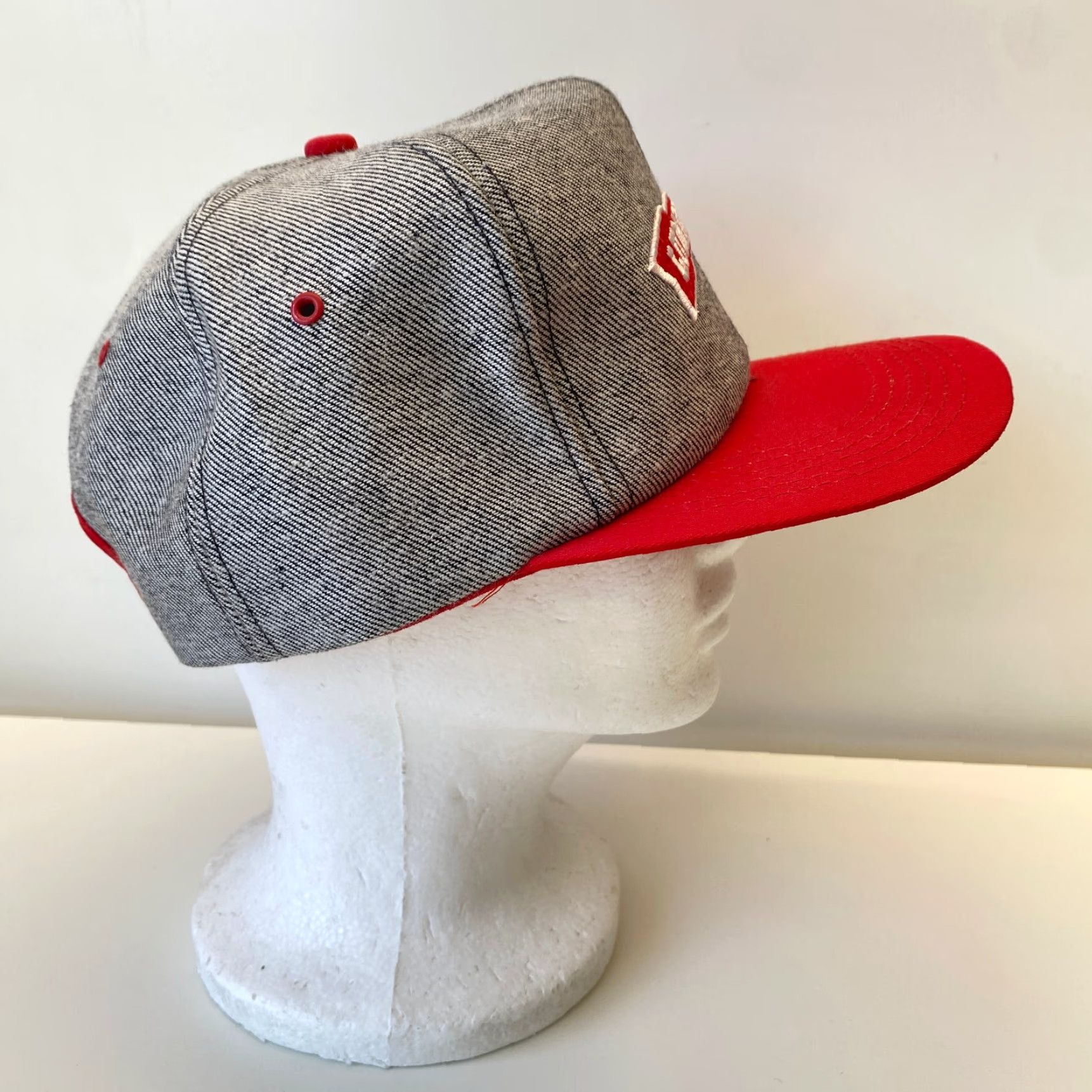 Lumberjack VINTAGE Lumberjack Trucker Hat Red Adjustable Unisex Adults 80s 90s Retro USA Western Patch Rare Cap Style: Trucker Hat Men's Size ONE SIZE - 5 Thumbnail