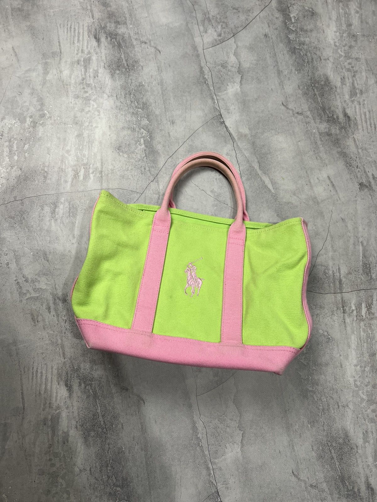 Polo Ralph Lauren × Vintage Sun Faded Ralph Lauren Canvas Bag (unisex) Size ONE SIZE - 2 Thumbnail