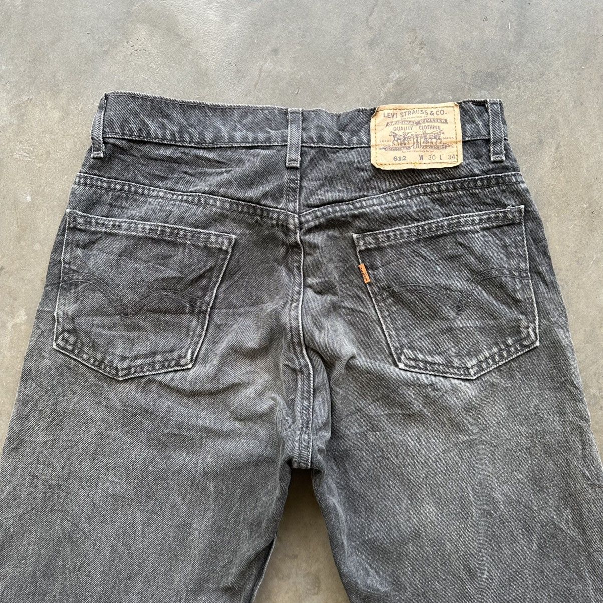Japanese Brand Vintage Levis’s 612 Faded Black Denim Jean Pant W30 Size US 30 / EU 46 - 11 Thumbnail