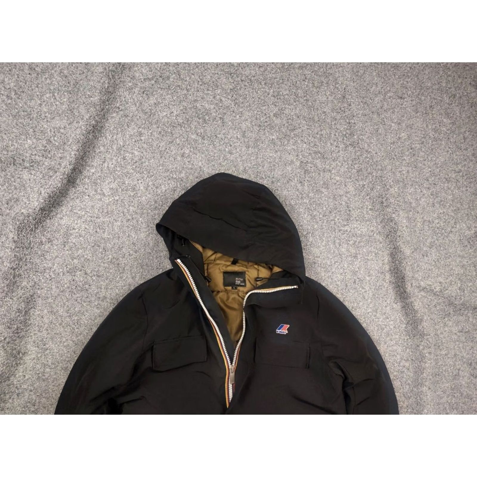 K-Way K-Way Jonas Thermo Heavy Pocket Black Zip Puffer Winter hooded Jacket Mens S Jacket Size US S / EU 44-46 / 1 - 2 Thumbnail