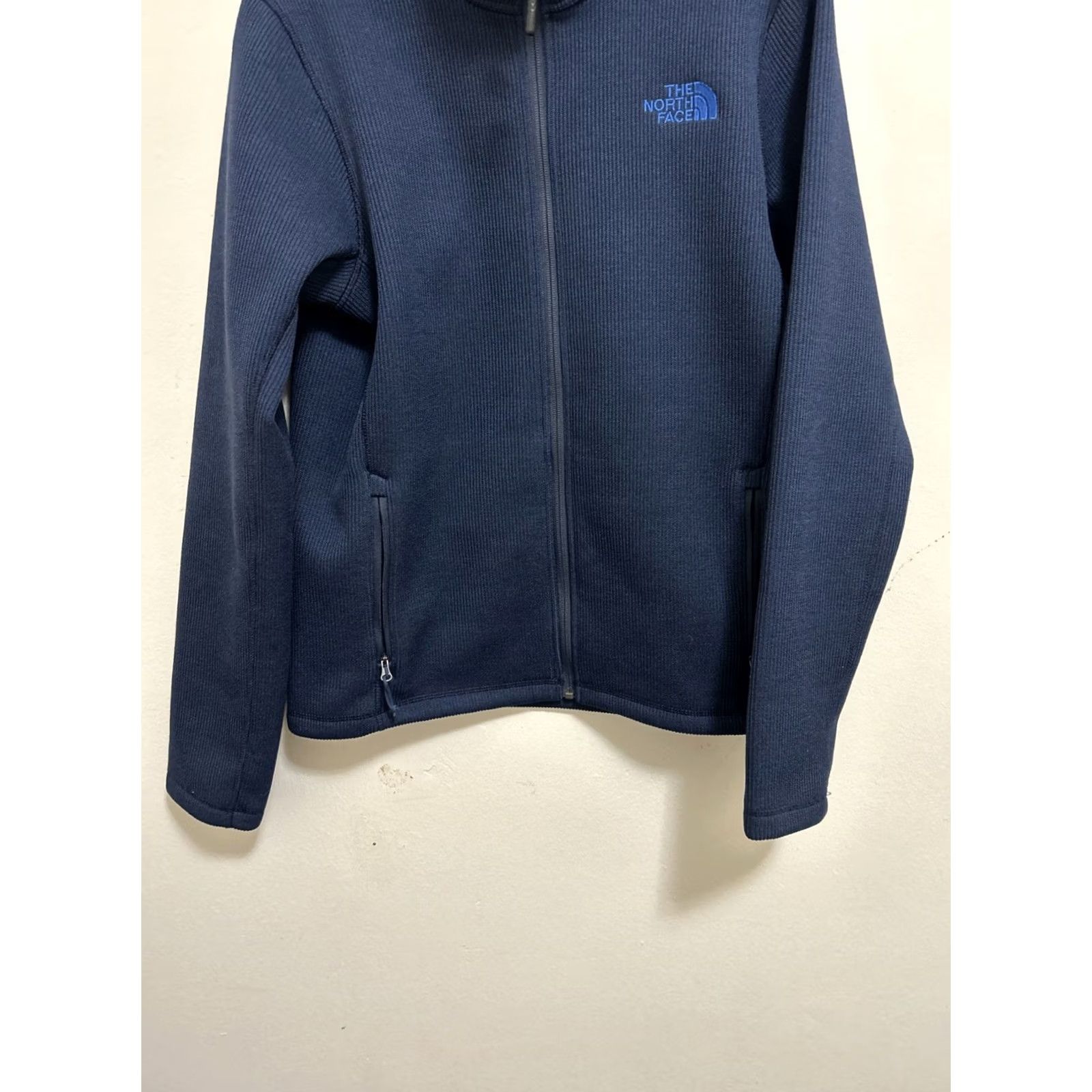 The North Face The North Face Krestwood Jacket Mens Small Blue Ribbed Full Zip Pockets Logo Embroidered Lined Knit Zip Pockets Stand-Up Collar Size US S / EU 44-46 / 1 - 3 Thumbnail