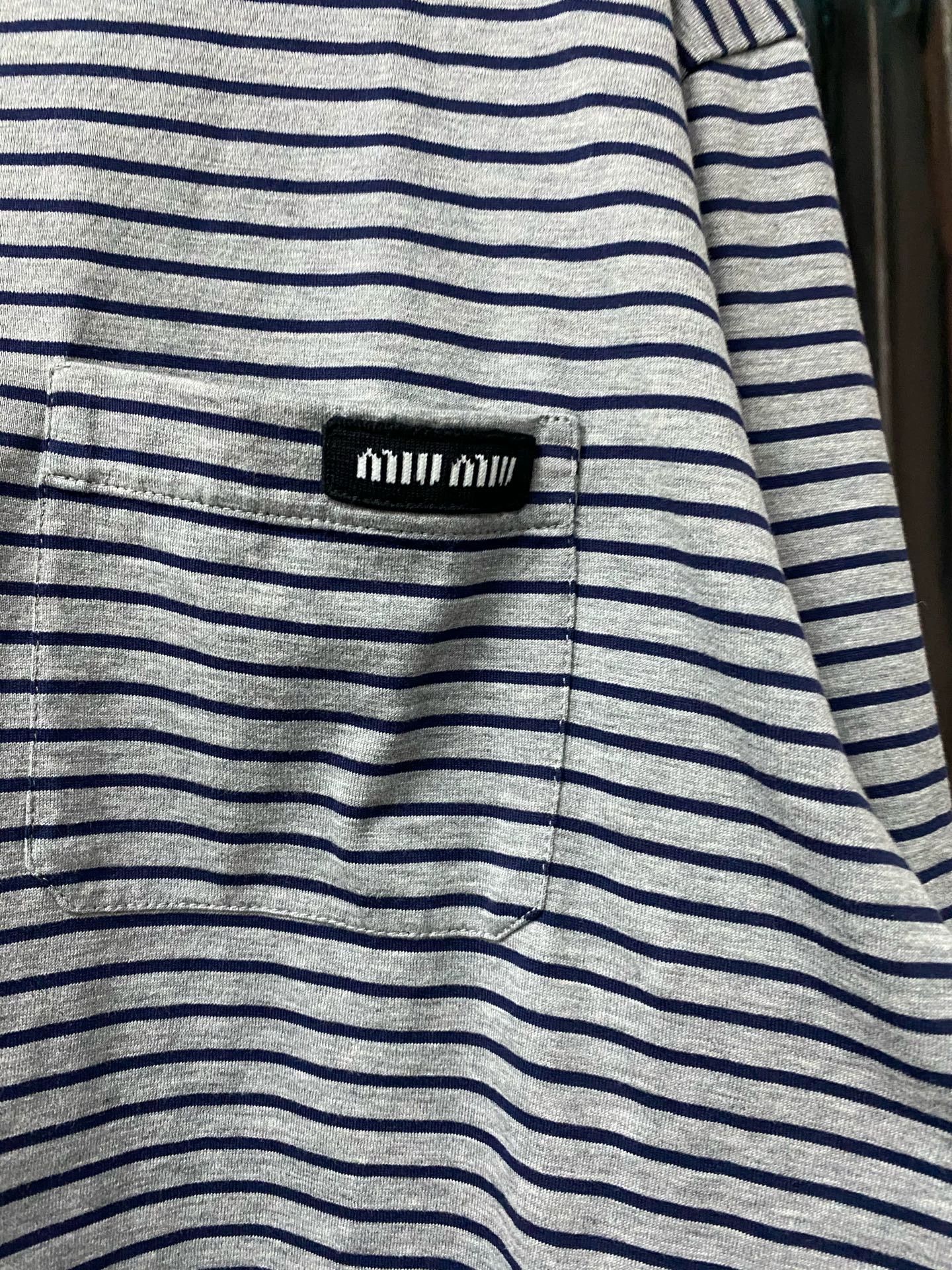 Miu Miu Miu Miu Striped Long Sleeve Top Size S New Size S / US 4 / IT 40 - 5 Thumbnail