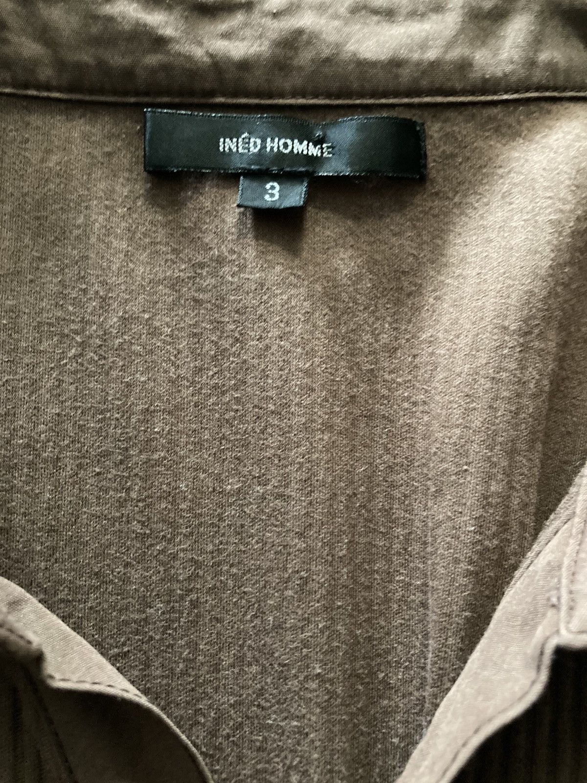 Japanese Brand × Yohji Yamamoto Inéd Homme Ribbed Gauze Knit Longsleeve Unisex Polo Size US M / EU 48-50 / 2 - 3 Thumbnail