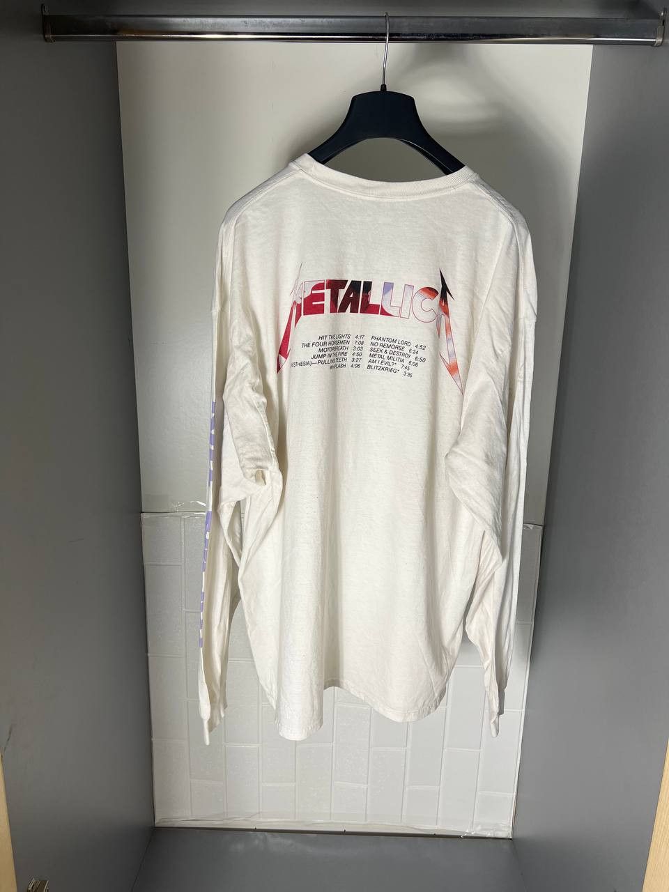 Band Tees VINTAGE METALLICA ROCK LONG SLEEVE METAL 1983 RETRO Y2K PUNK Size US XL / EU 56 / 4 - 7 Thumbnail