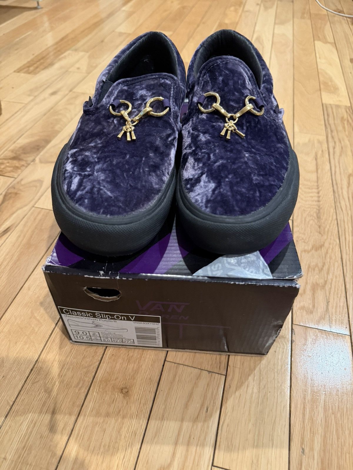 Needles × Vans Needles Vans Crush Velour Purple Slip-On Size 9 Size US 9 / EU 42 - 3 Thumbnail