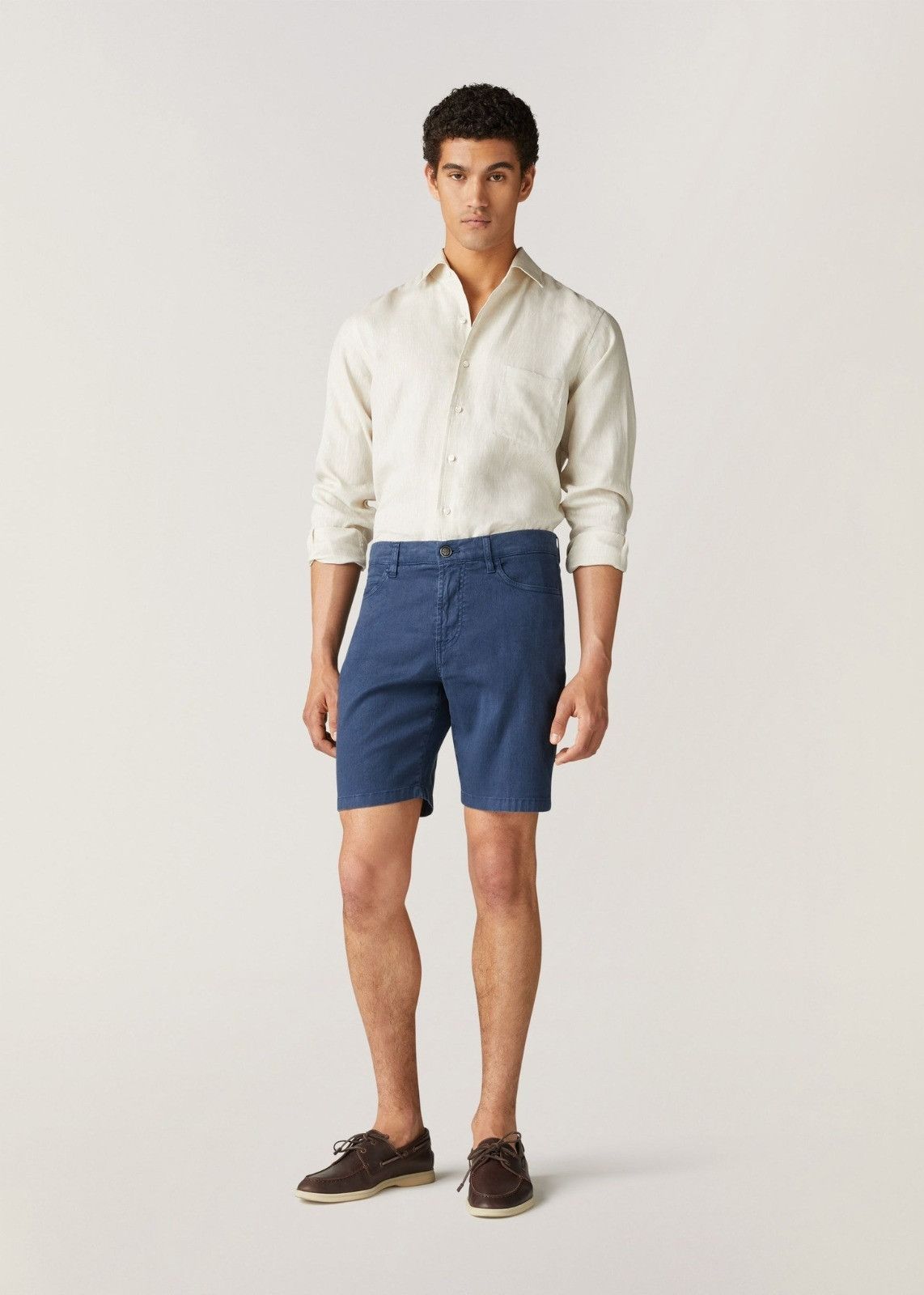 Loro Piana o1srvl11e1024 Doccio Bermuda Shorts in Blue Size US 30 / EU 46 - 1 Thumbnail
