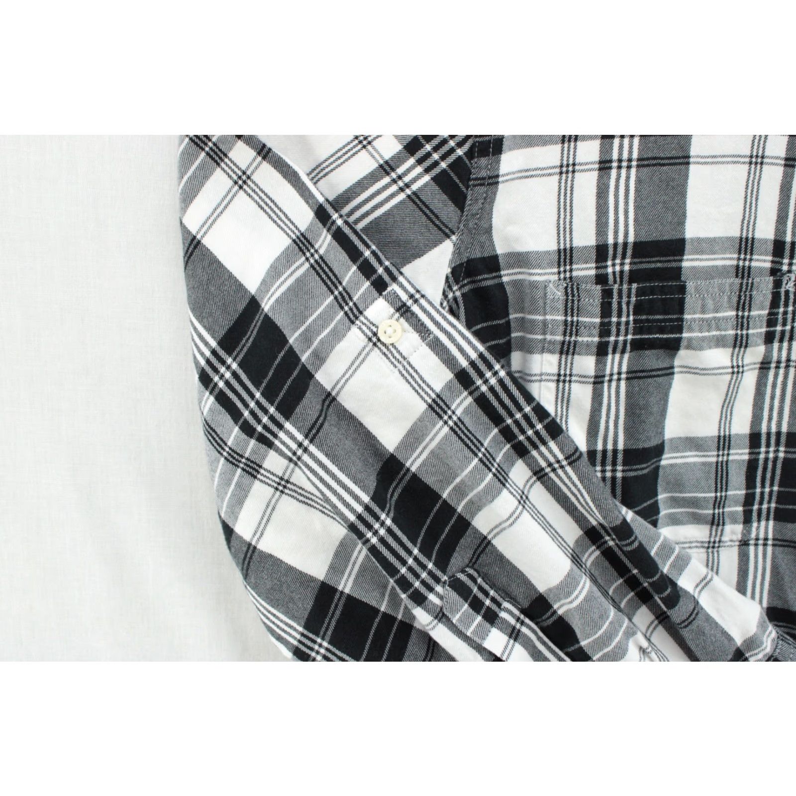 Ralph Lauren Lauren Ralph Lauren Flannel Shirt Womens 3X Black White Plaid Long Sleeve Soft Size XXL / US 16-18 / IT 52-54 - 6 Thumbnail