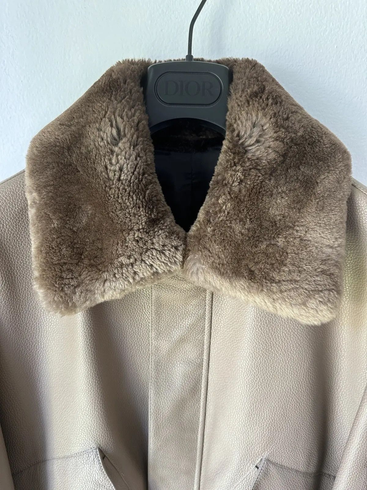 Dior Dior Bomber Leather Jacket Beaver Fur Collar Size US L / EU 52-54 / 3 - 8 Thumbnail