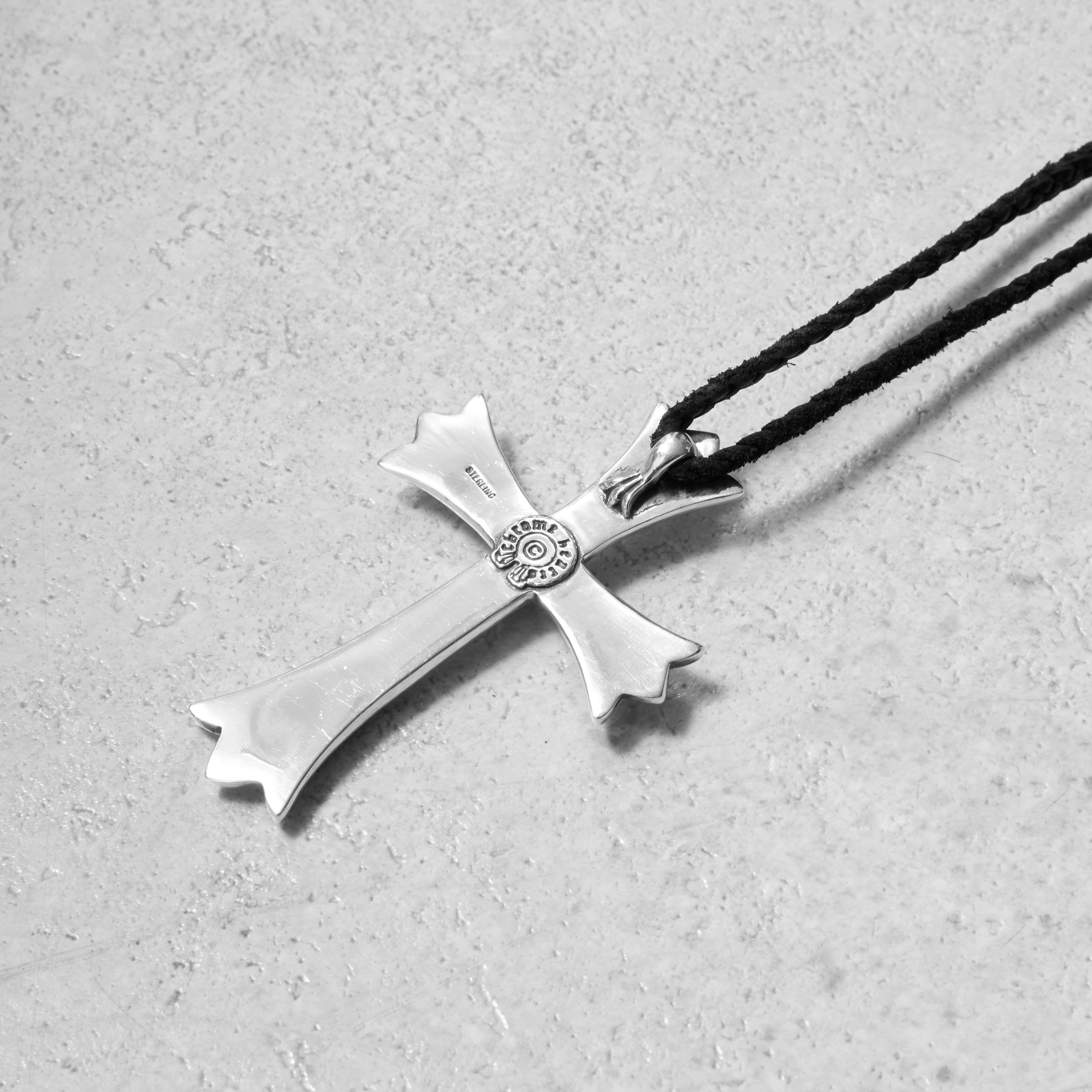 Chrome Hearts CHROME HEARTS Cross Large Pendant Top Leather Blade Boro Tip Size ONE SIZE - 4 Thumbnail