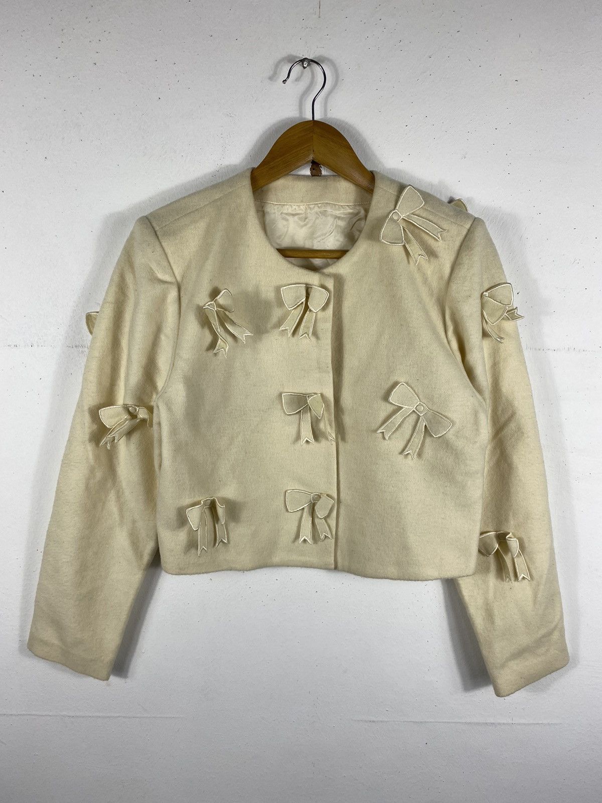 Issey Miyake Issey Miyake IS Ribbon Cardigan Button Crop Top Size S / US 4 / IT 40 - 1 Thumbnail