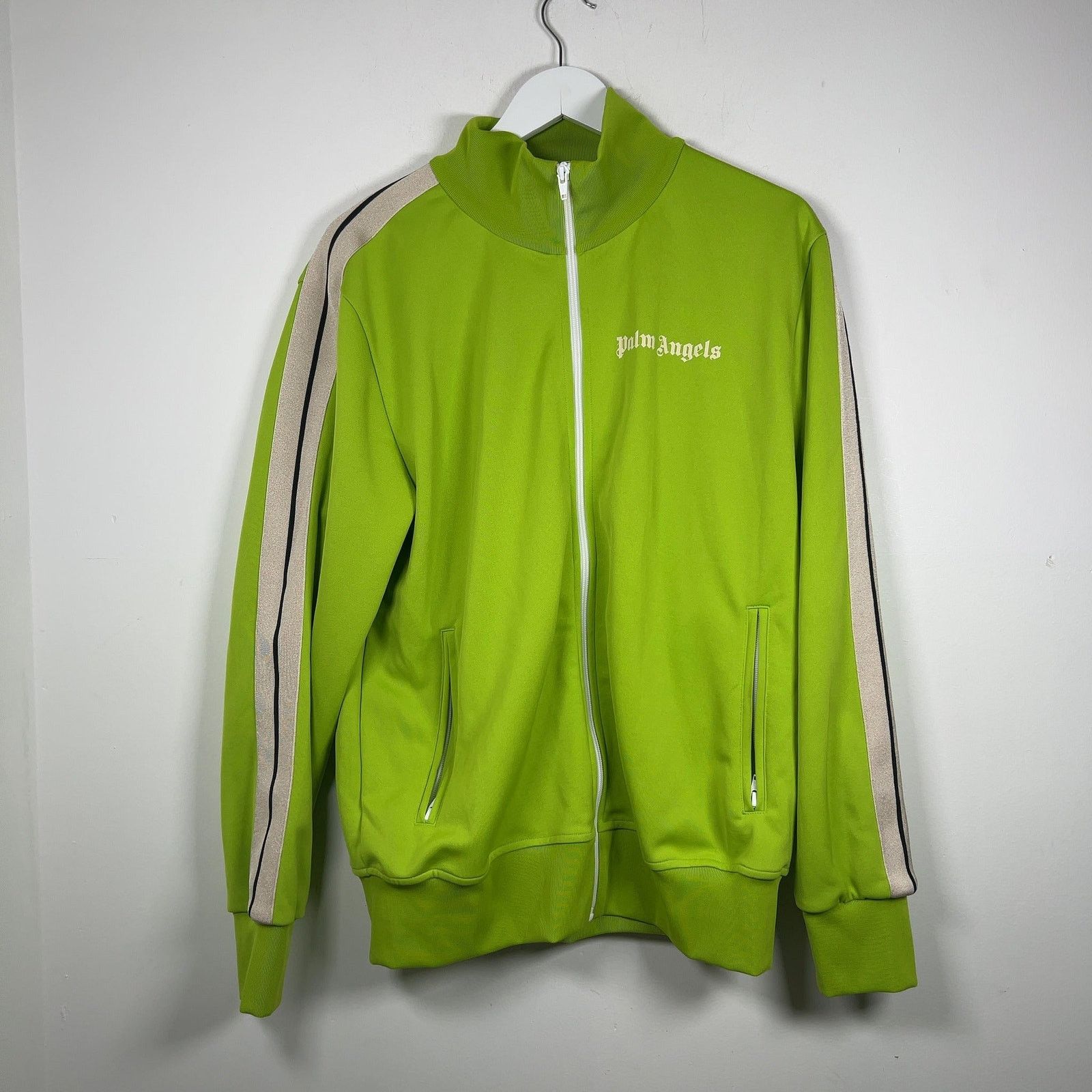Palm Angels Palm Angels Slime Green Track Jacket Size US XL / EU 56 / 4 - 1 Thumbnail