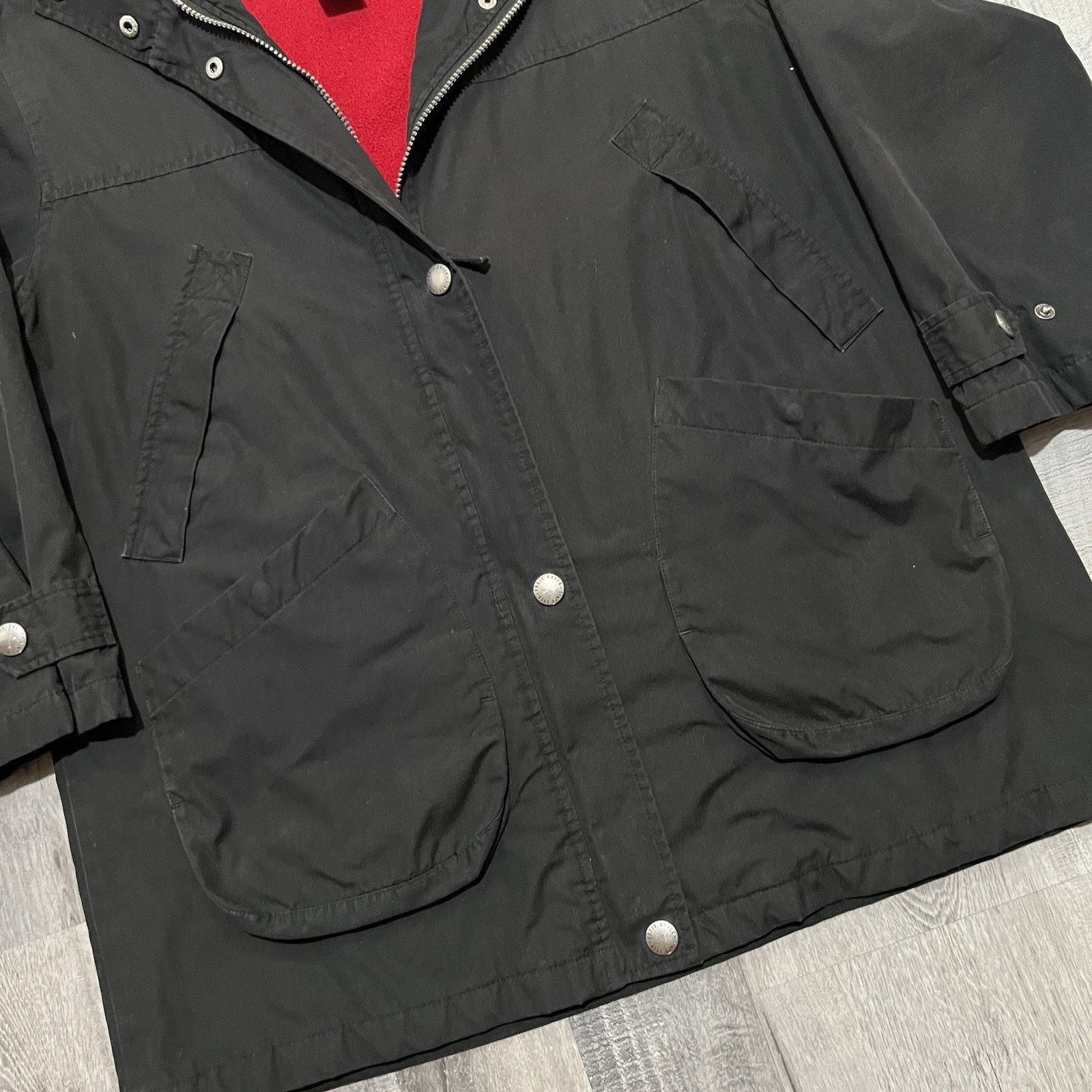 Eddie Bauer Eddie Bauer Womens Black Mountain Parka Red Fleece Lined Size S / US 4 / IT 40 - 4 Thumbnail