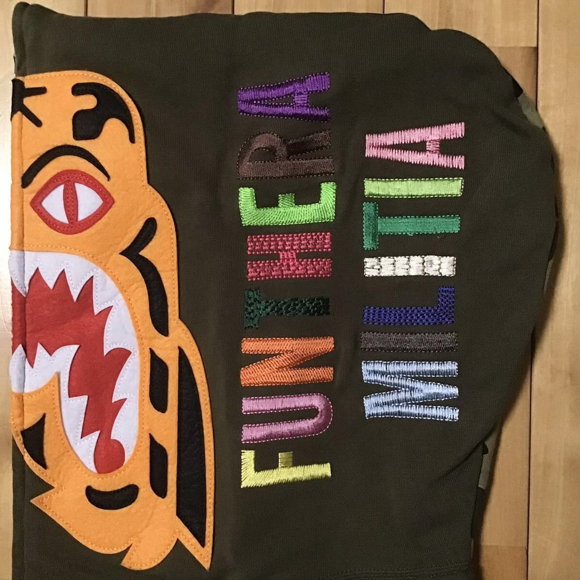 Bape BAPE Tiger full zip hoodie olive × 1st camo green APE Size US L / EU 52-54 / 3 - 5 Thumbnail