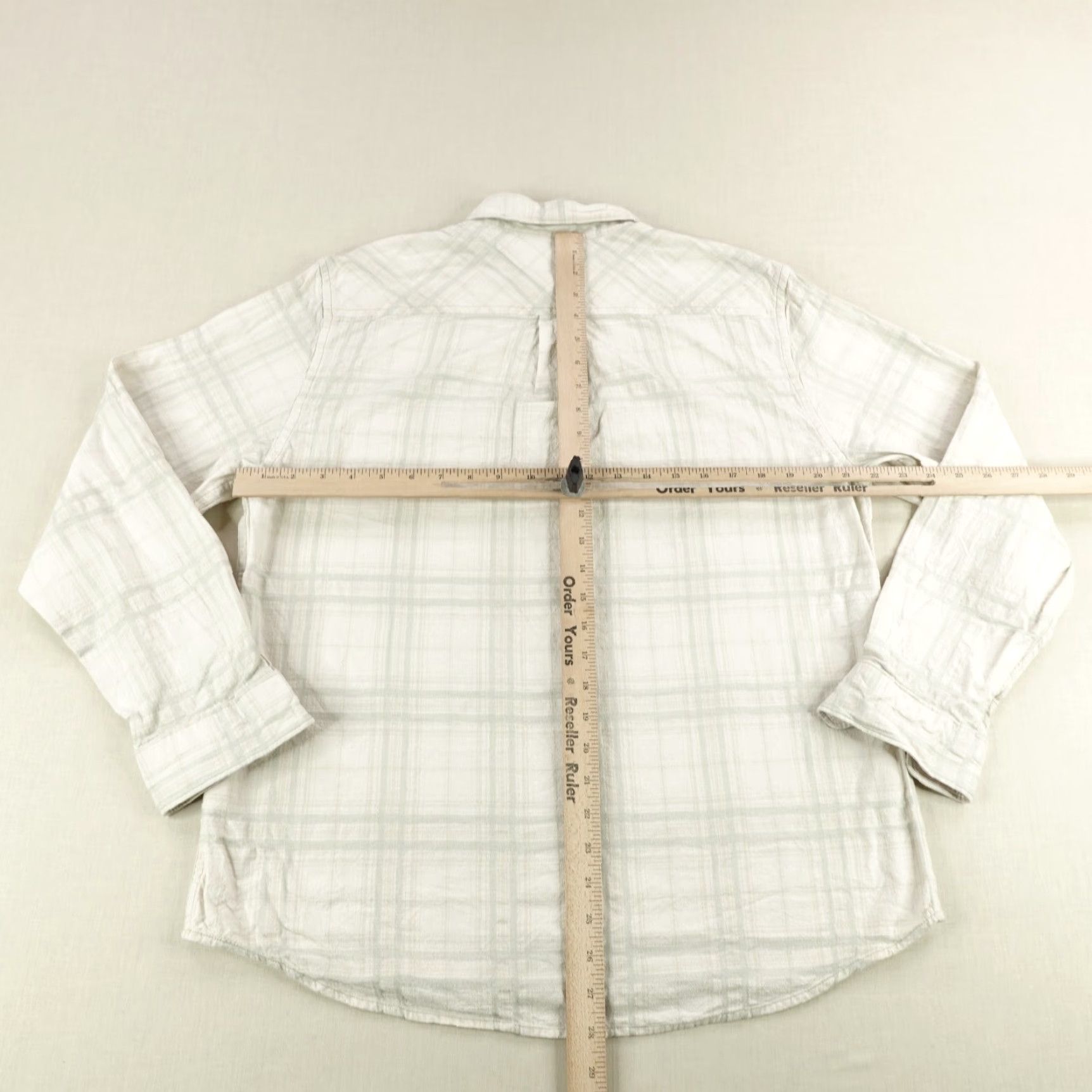 Carbon2Cobalt VINTAGE Carbon 2 Cobalt Flannel Shirt Medium Gray Plaid Button-Up Outdoors Mens Size US M / EU 48-50 / 2 - 4 Thumbnail
