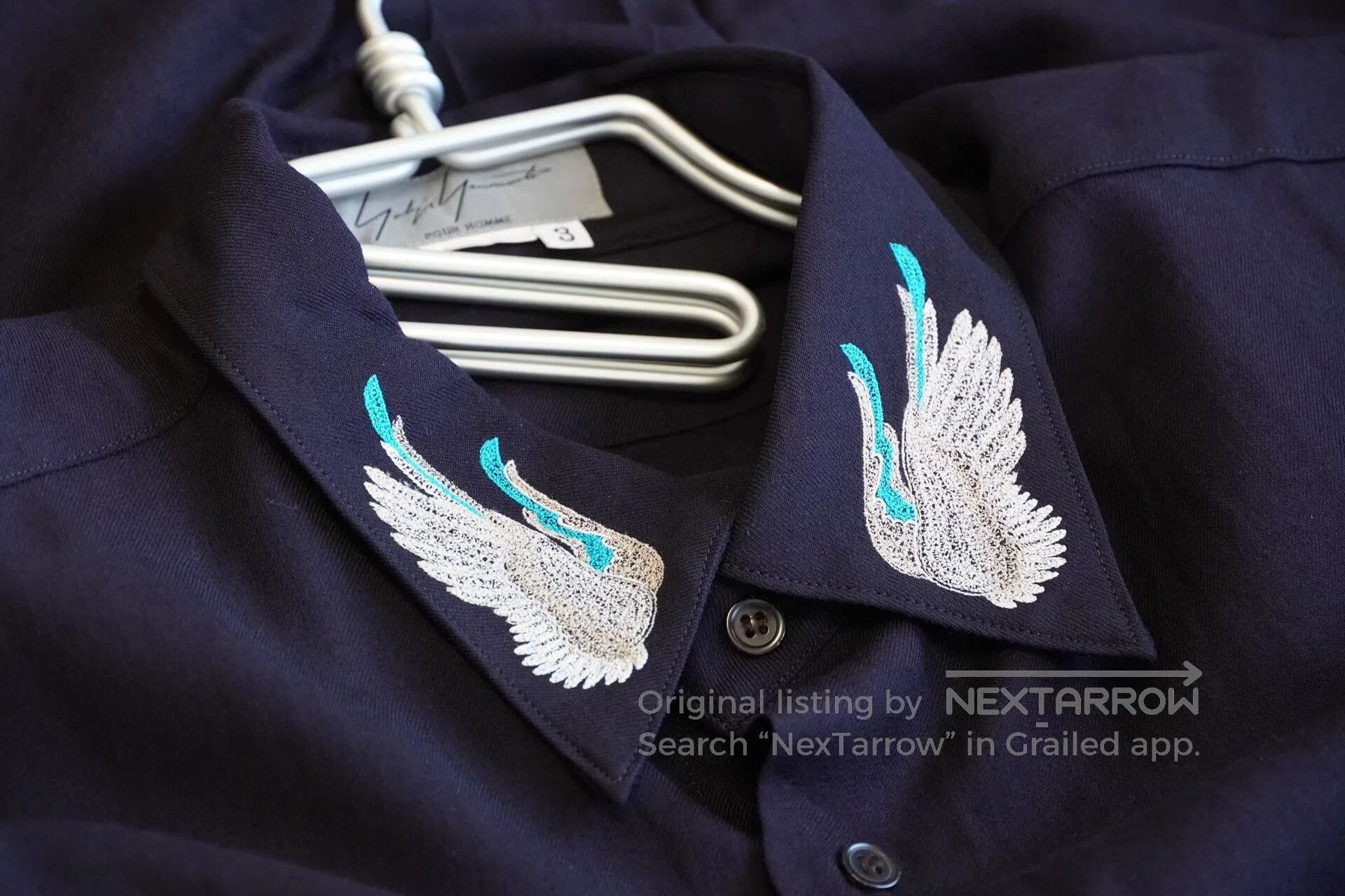 Yohji Yamamoto yohji yamamoto wings embroidered shirt. Size US M / EU 48-50 / 2 - 1 Thumbnail