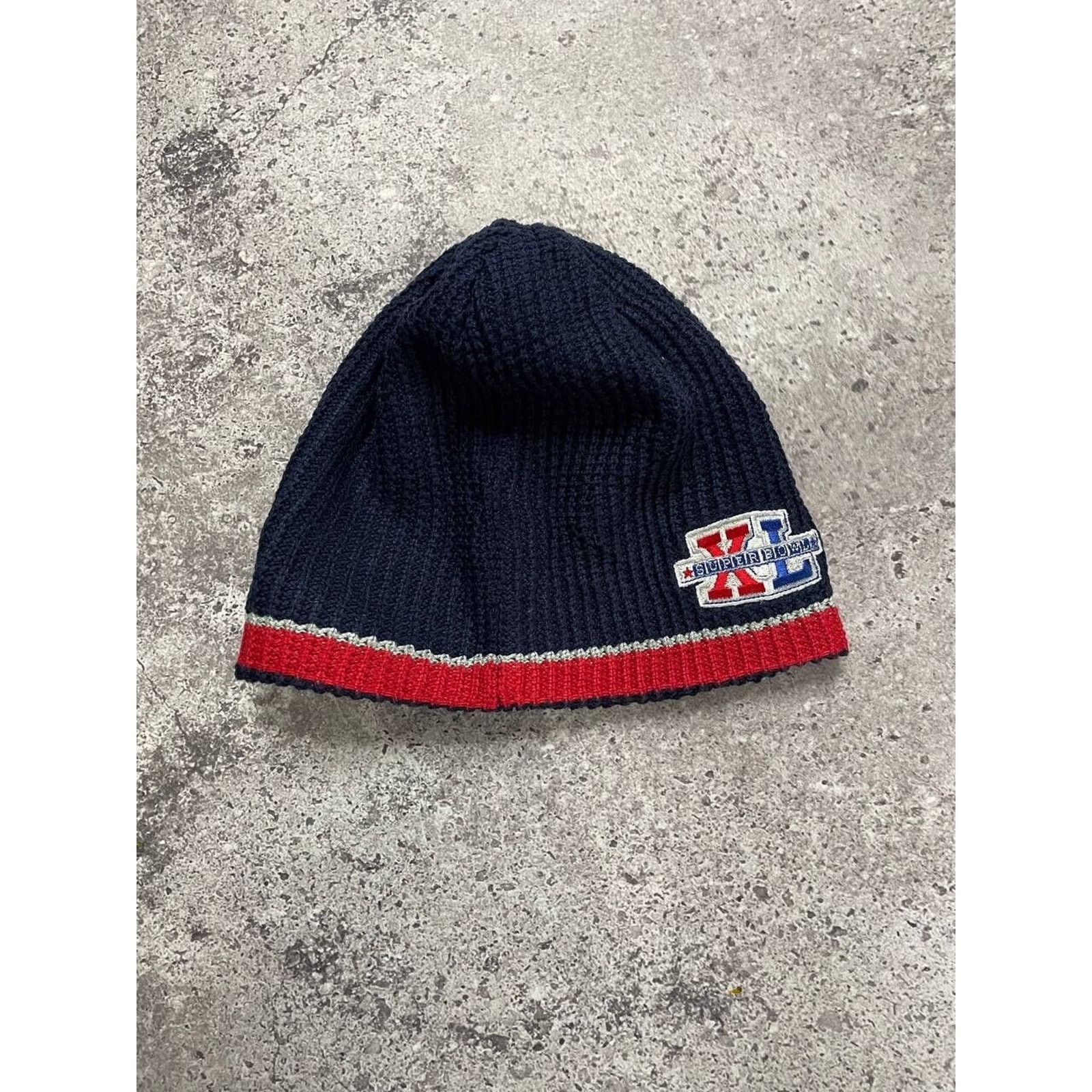 Reebok Vintage Reebok Super Bowl XL Red Blue Beanie Hat NFL Size ONE SIZE - 2 Thumbnail