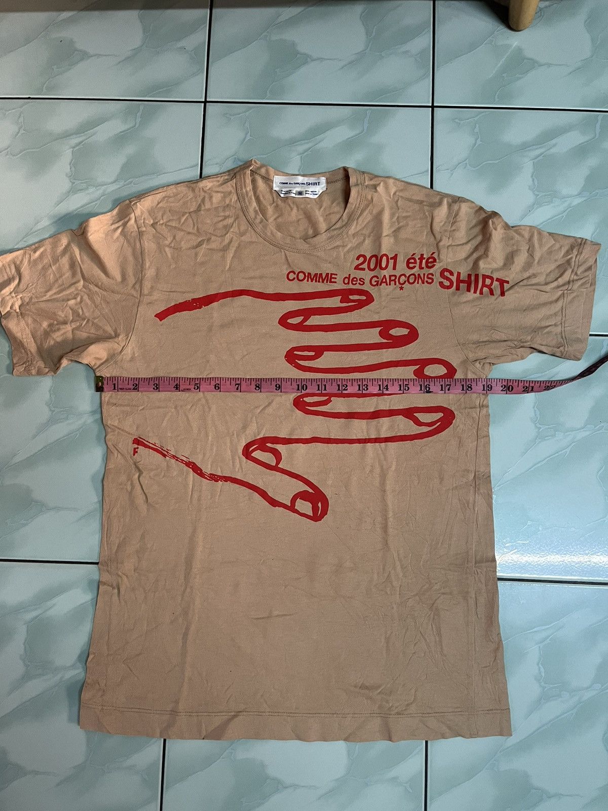 Comme des Garcons × Hypebeast COMME des GARCONS 2001 ete Big Hand Print T shirt Size US M / EU 48-50 / 2 - 3 Thumbnail