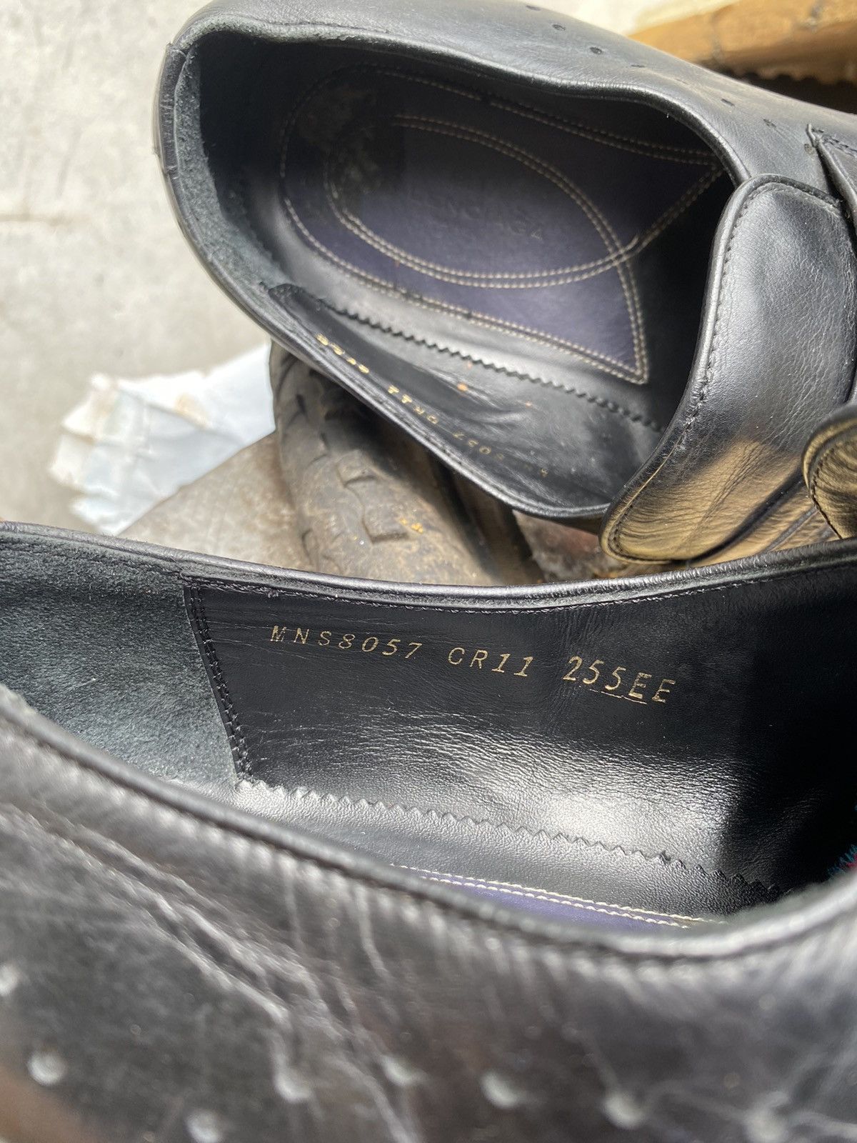 Balenciaga Vintage Balenciaga BB Logo Leather Loafers Black Dress Shoes Size US 8 / EU 41 - 6 Thumbnail