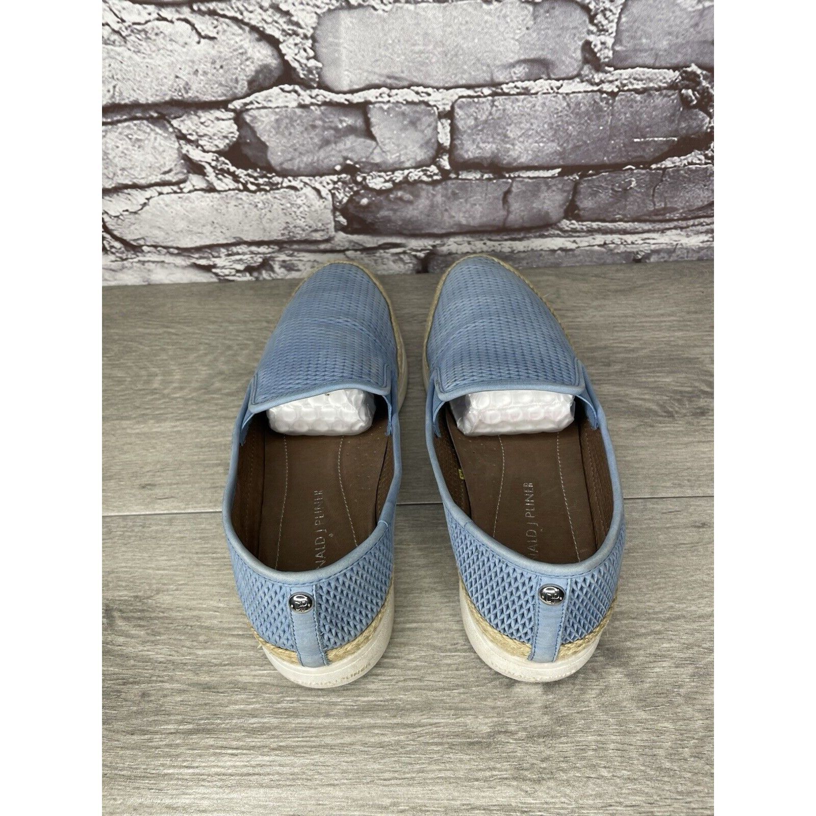 Donald Pliner Donald J Pliner Palm Lagoon Blue Leather Espadrille Shoes Wo Size US 10 / IT 40 - 6 Thumbnail