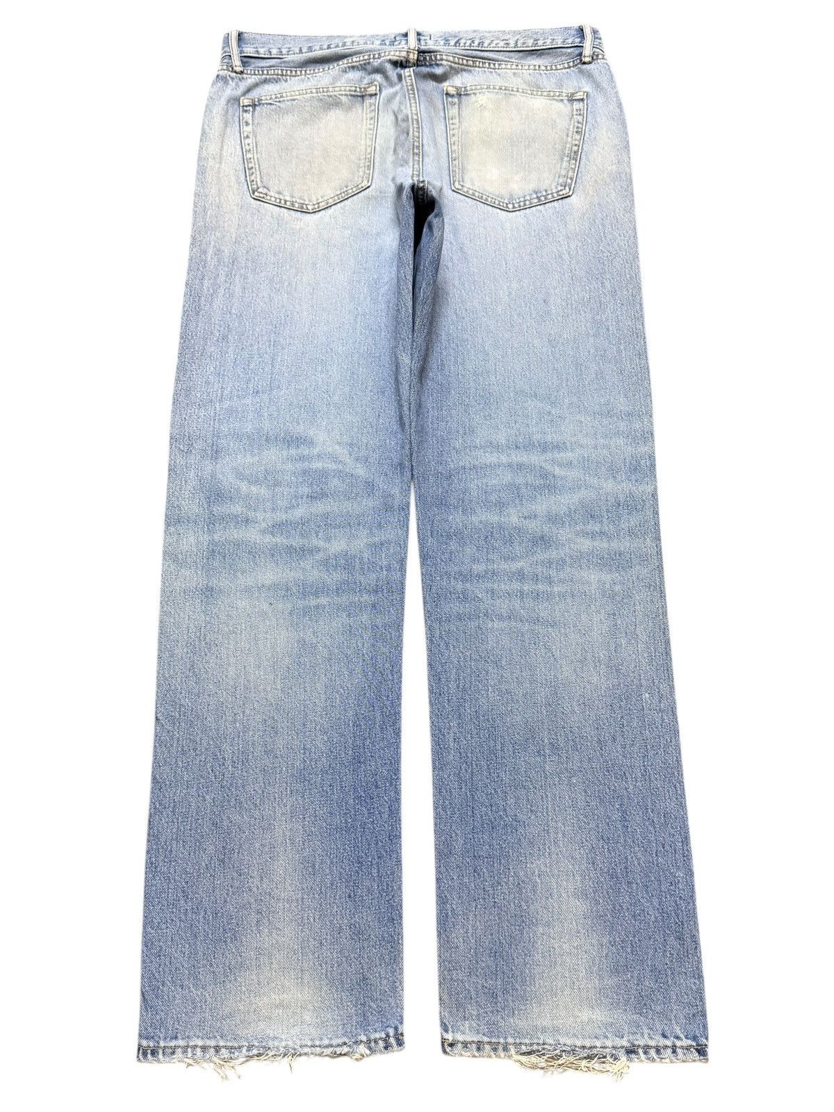 Uniqlo Vintage Japanese Uniqlo Light Faded Wash Distressed Loose Size US 34 / EU 50 - 2 Thumbnail