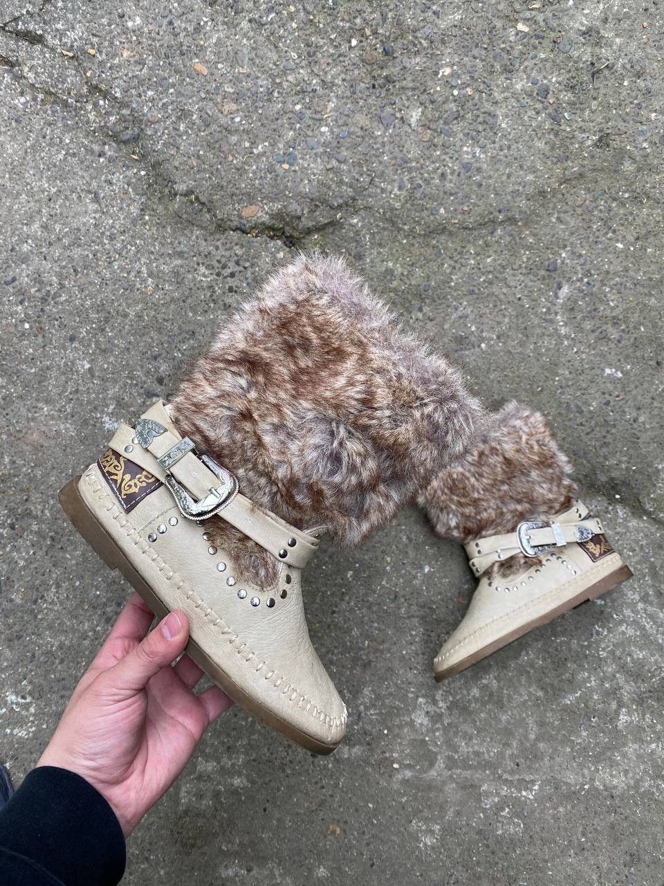 Japanese Brand Mohair LGB as98 style vintage distressed boots shoes Size US 7 / IT 37 - 1 Thumbnail