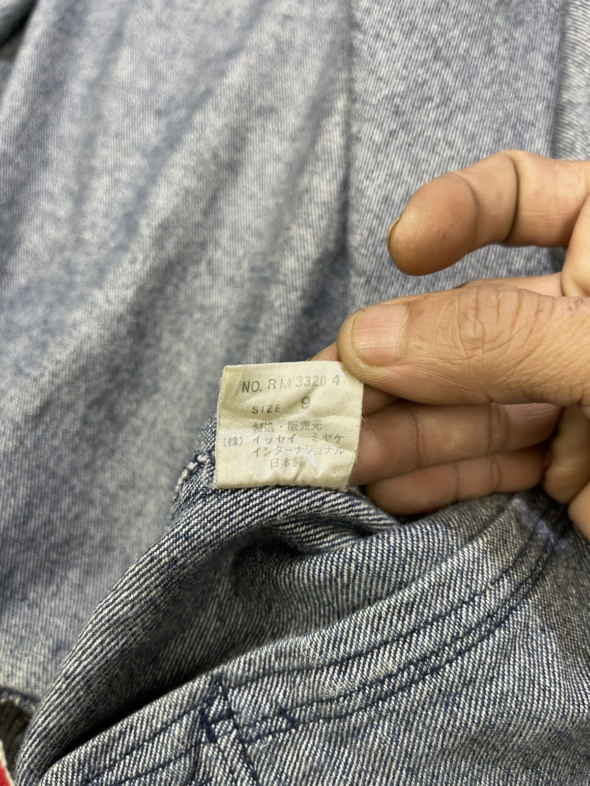 Issey Miyake Vtg 80s Issey Miyake 84,85 AW Collection Denim Bombers Size US L / EU 52-54 / 3 - 22 Thumbnail