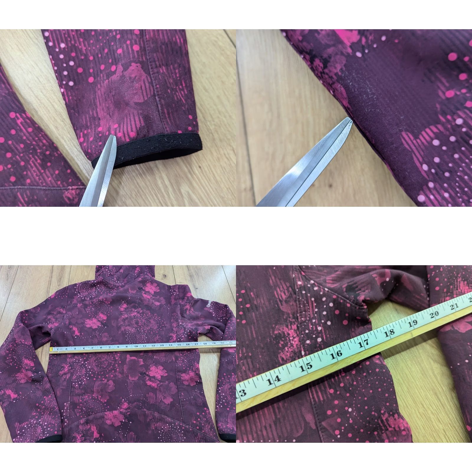 Desigual Desigual Floral Softshell Jacket Womens Size L Purple Full Zip Hooded Outdoor Size L / US 10 / IT 46 - 8 Thumbnail