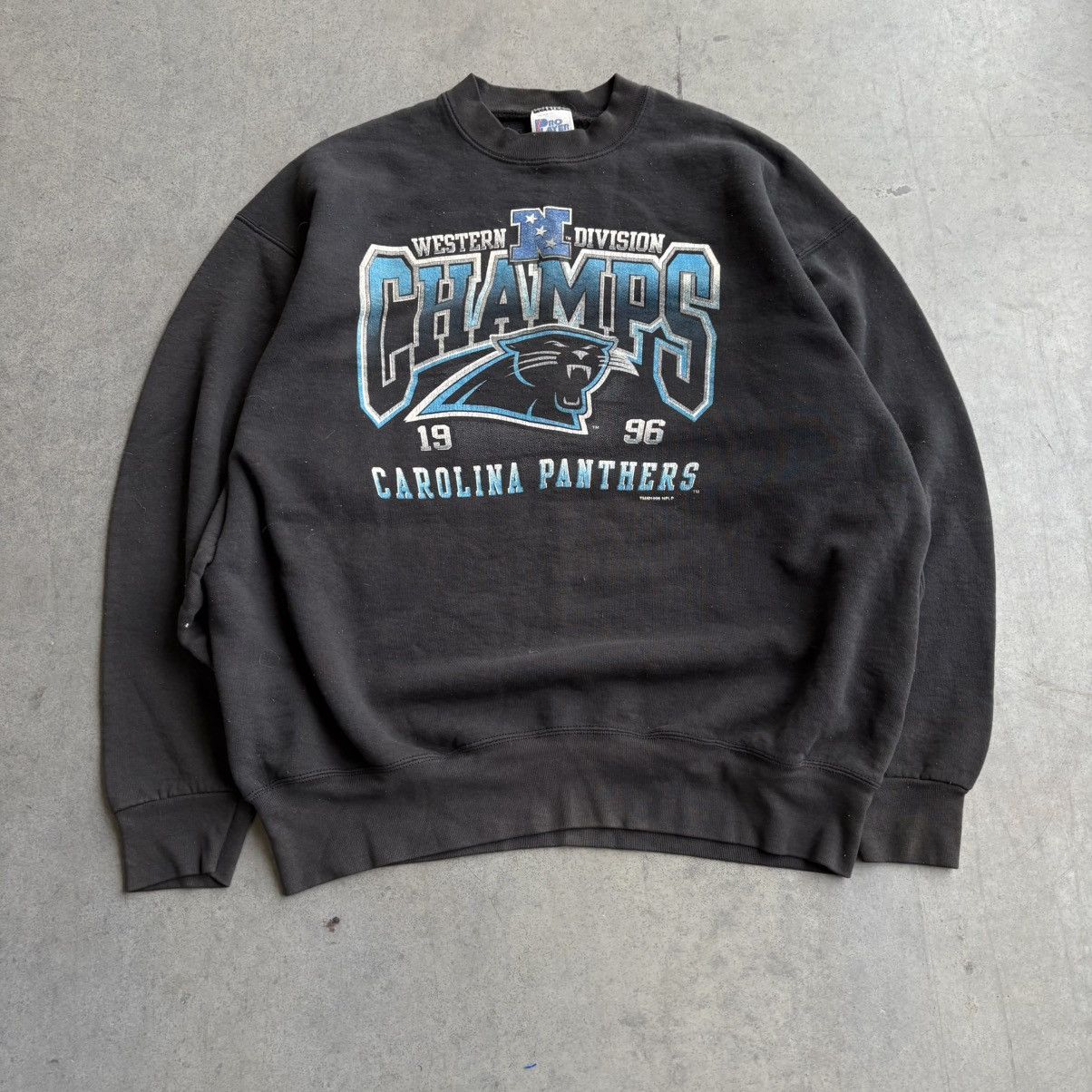 NFL × Vintage Vintage 1996 Carolina Panthers Championship Sweatshirt XXL Size US XXL / EU 58 / 5 - 9 Thumbnail