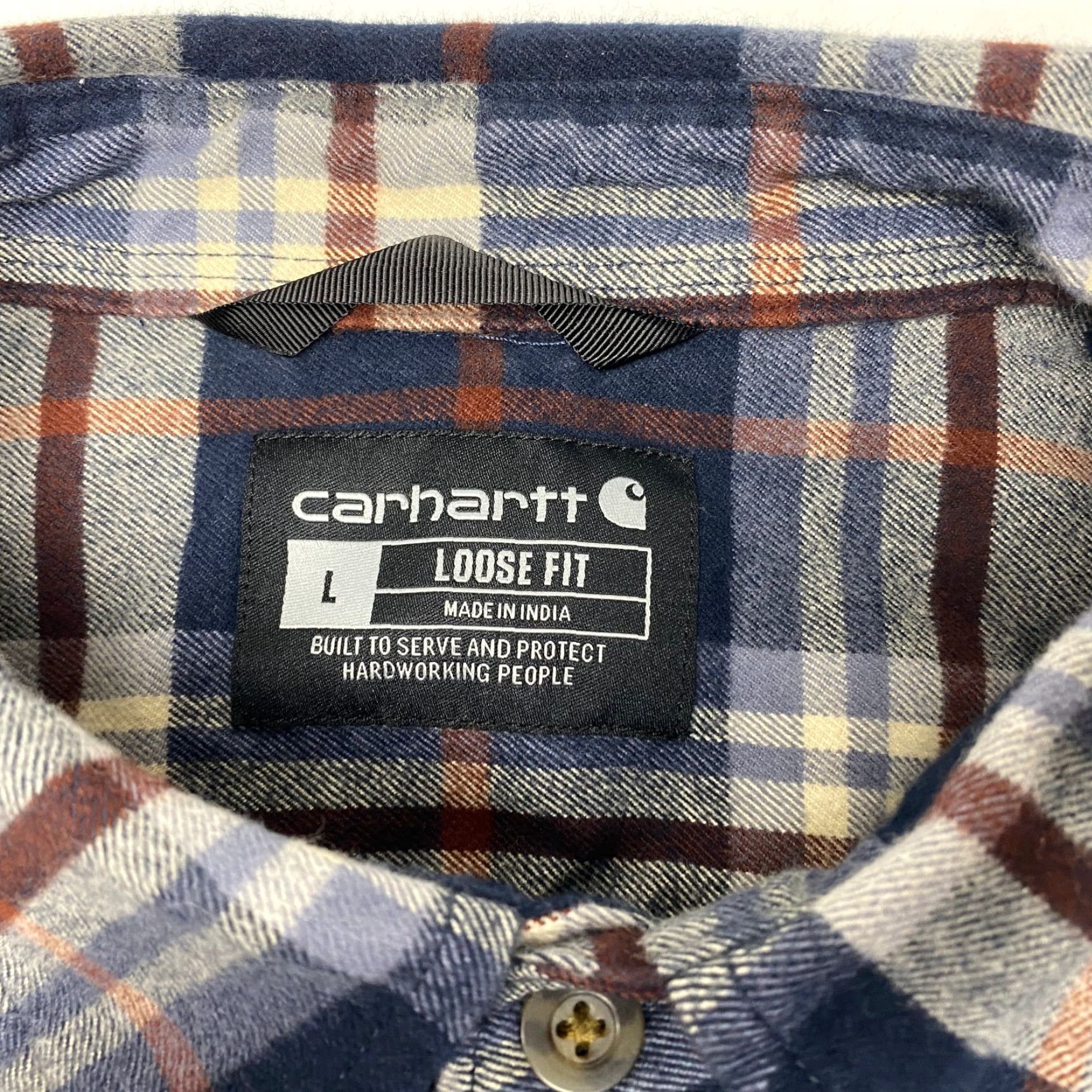 Carhartt Carhartt Mens Heavyweight Flannel Shirt Plaid Loose Fit Work Grunge Casual Size US L / EU 52-54 / 3 - 7 Thumbnail