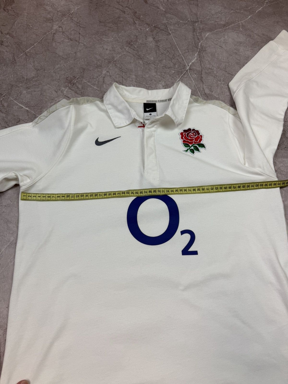 Nike VINTAGE NIKE MEN'S RUGBY ENGLAND LONG SLEEVE HOME SHIRT JERS Size US L / EU 52-54 / 3 - 13 Thumbnail