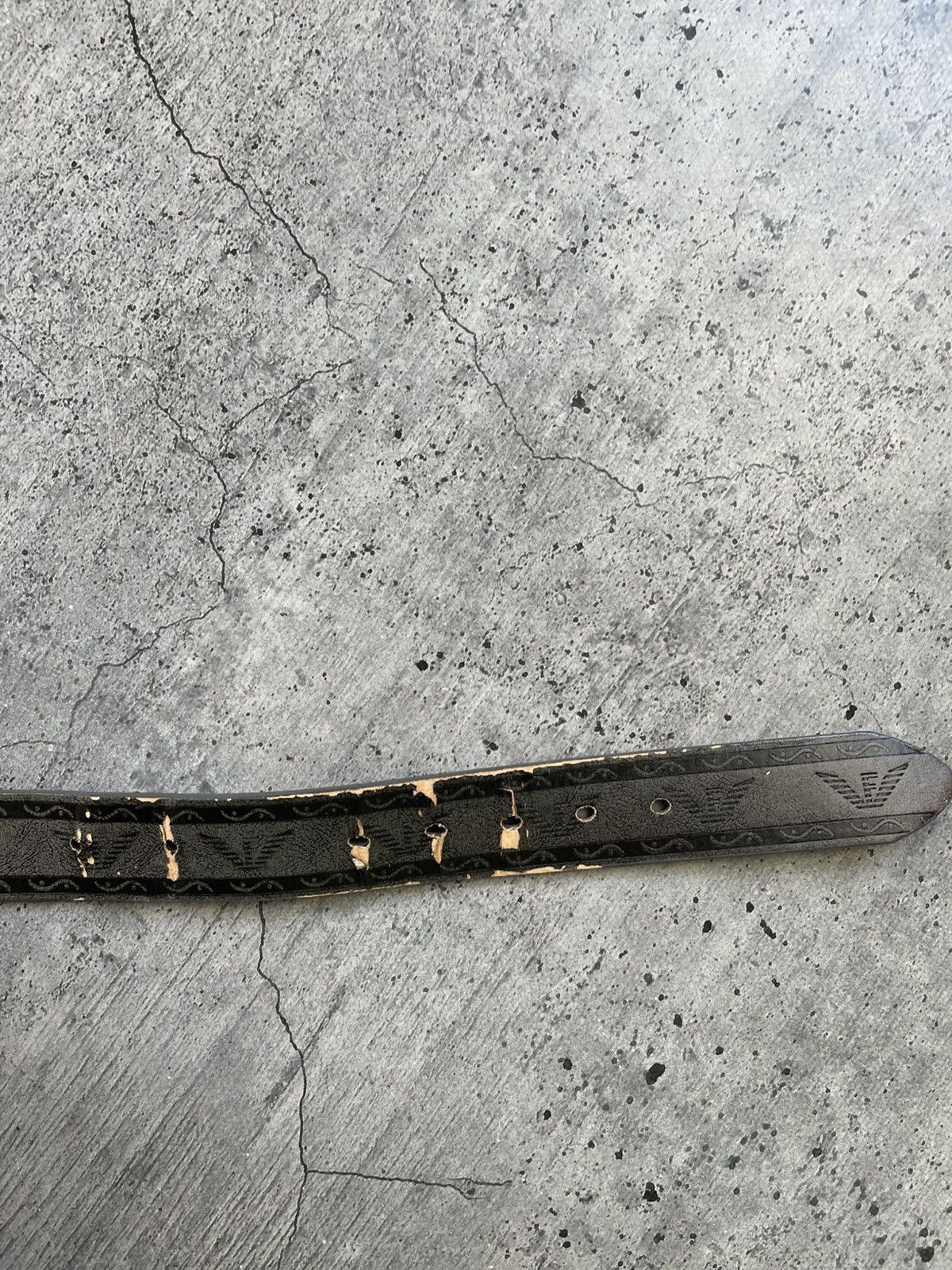 Armani Armani Vintage Belt Distressed USA STYLE AFFLICTION Y2k Size ONE SIZE - 14 Thumbnail