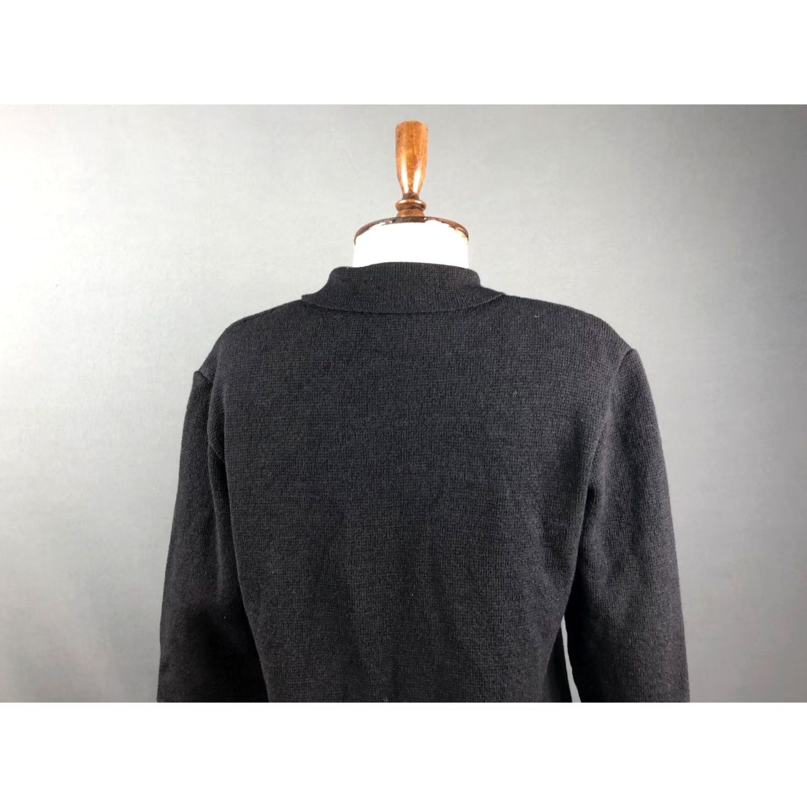 Vintage Annette Görtz Blazer Jacket Women M Black Wool Crepe Short Sleeve Long Sleeve Button Casual Classic Basic Jacket Mens? Ladies Size M / US 6-8 / IT 42-44 - 5 Thumbnail