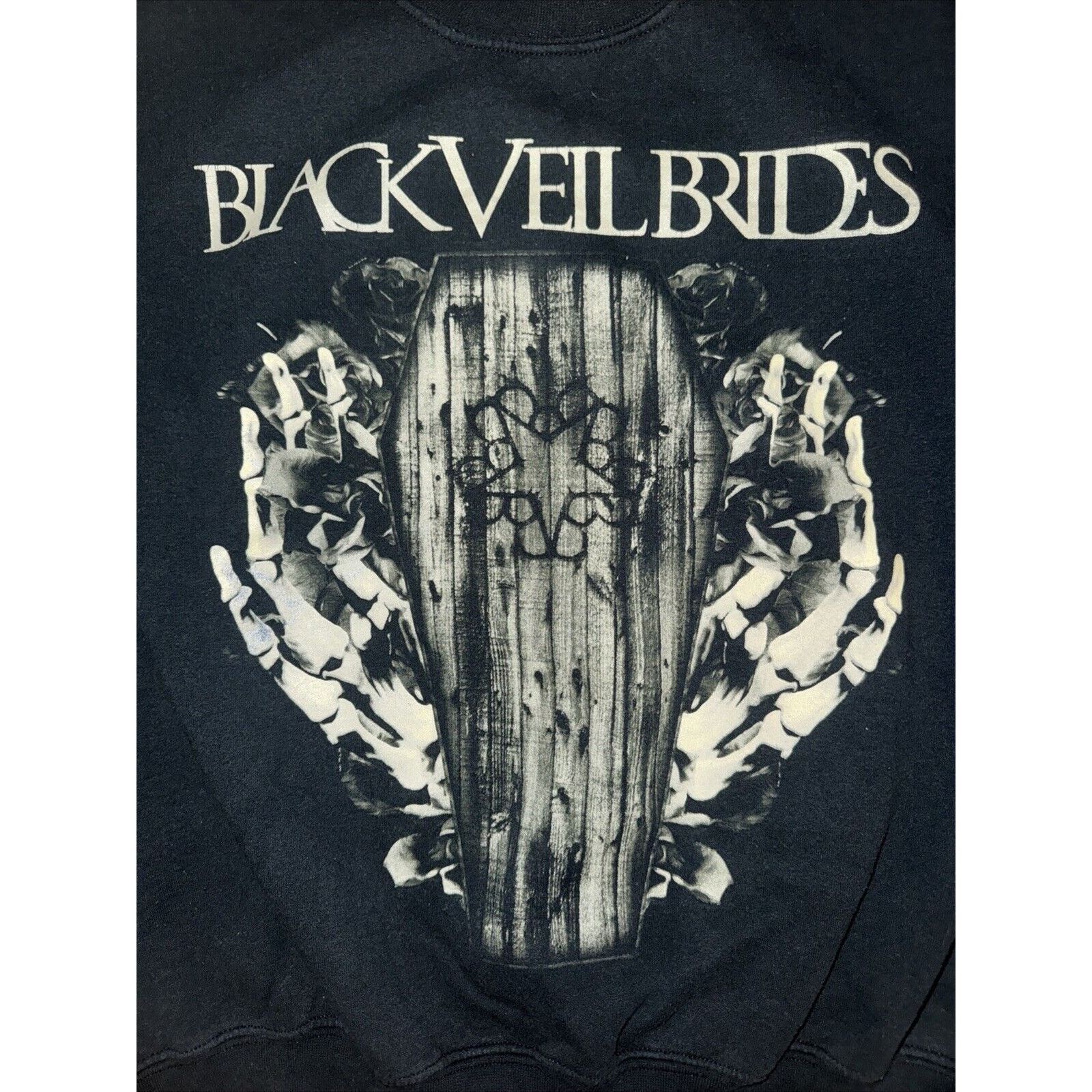 Band Tees × Vintage Black Veil Brides Crewneck Sweatshirt Black 22x25 Medium Size US M / EU 48-50 / 2 - 2 Thumbnail
