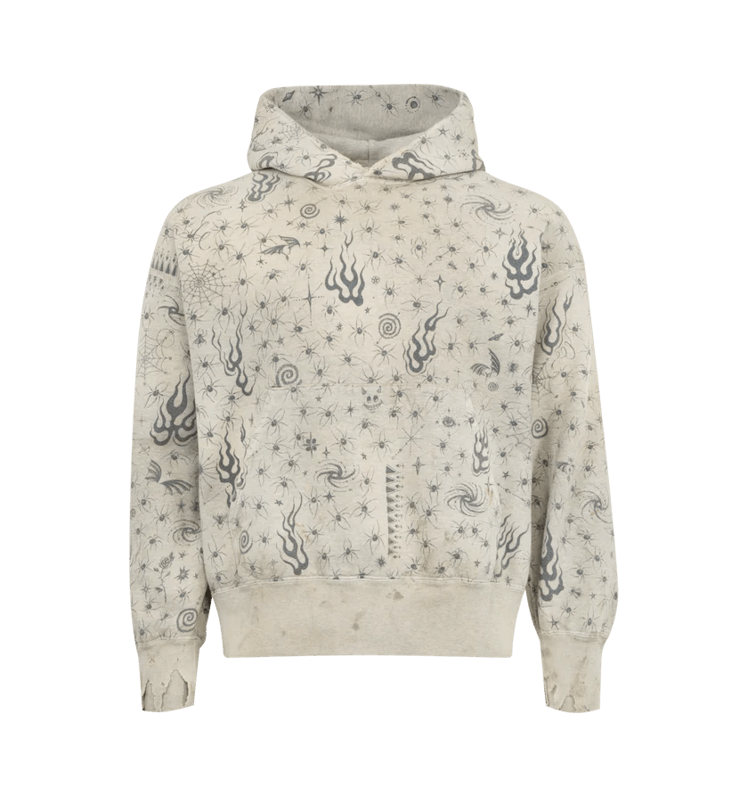 Saint Michael o1h1sh11225 Dr. Woo Hoodie in Grey Size US M / EU 48-50 / 2 - 1 Thumbnail
