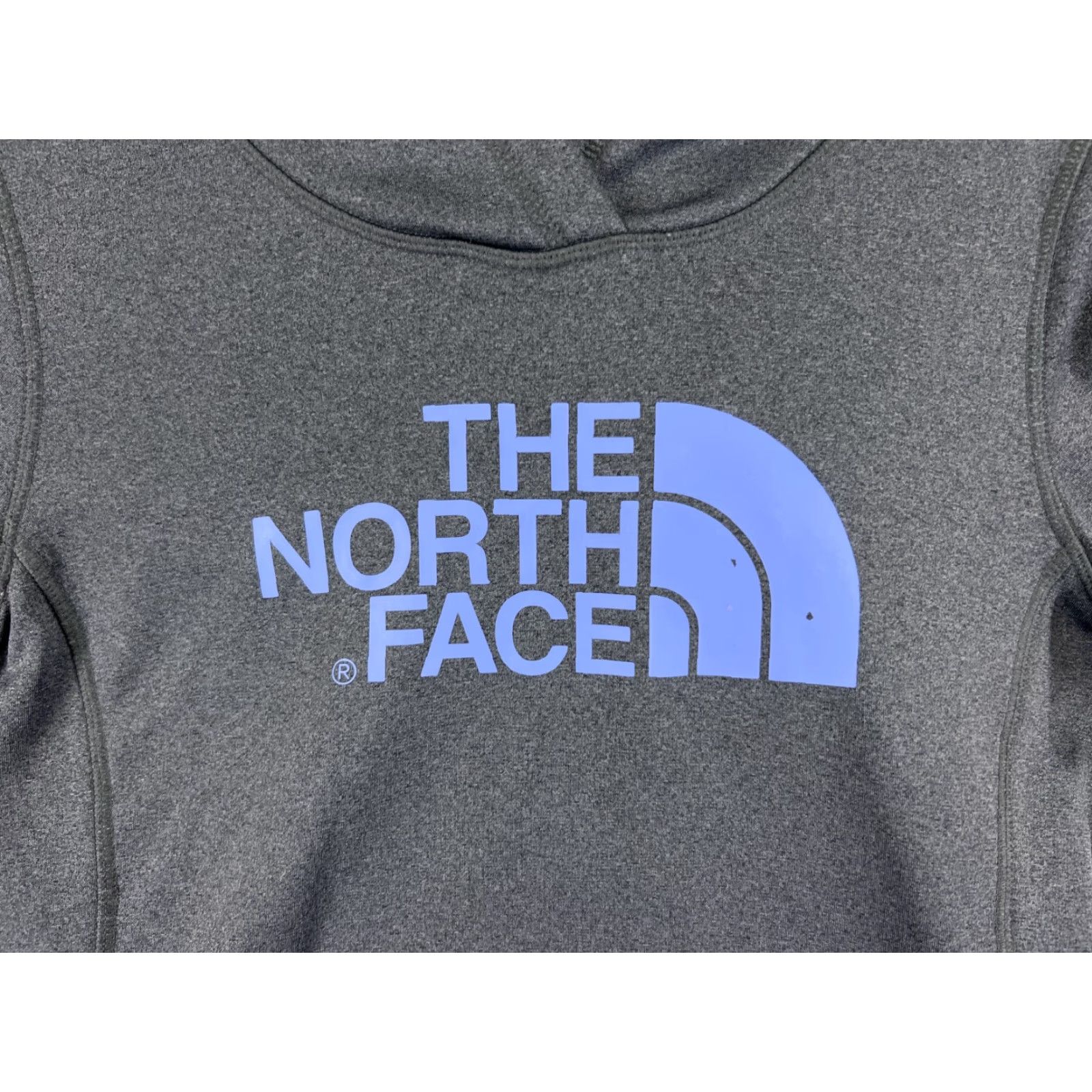 The North Face The North Face Hoodie Womens Small Gray Purple Logo Pullover Pocket Poly Size S / US 4 / IT 40 - 3 Thumbnail