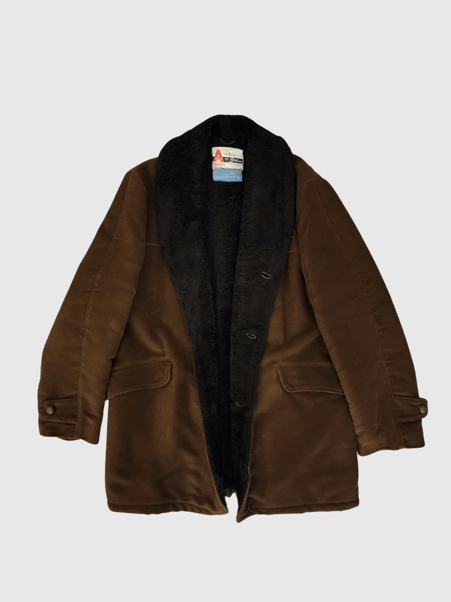 Vintage 50s-60s Victoria Leather Jacket Co. Seville Suede Warm Coat Size US M / EU 48-50 / 2 - 3 Thumbnail